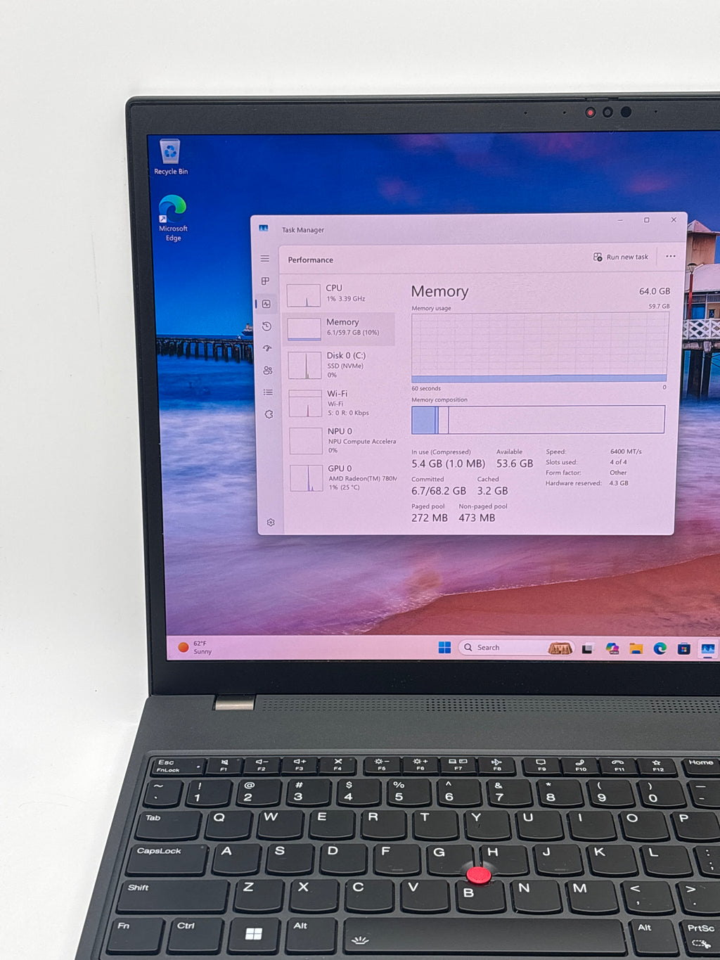 Lenovo ThinkPad P16s Gen 2 Ryzen 7 PRO 7840U 64GB RAM 1TB SSD - Warranty