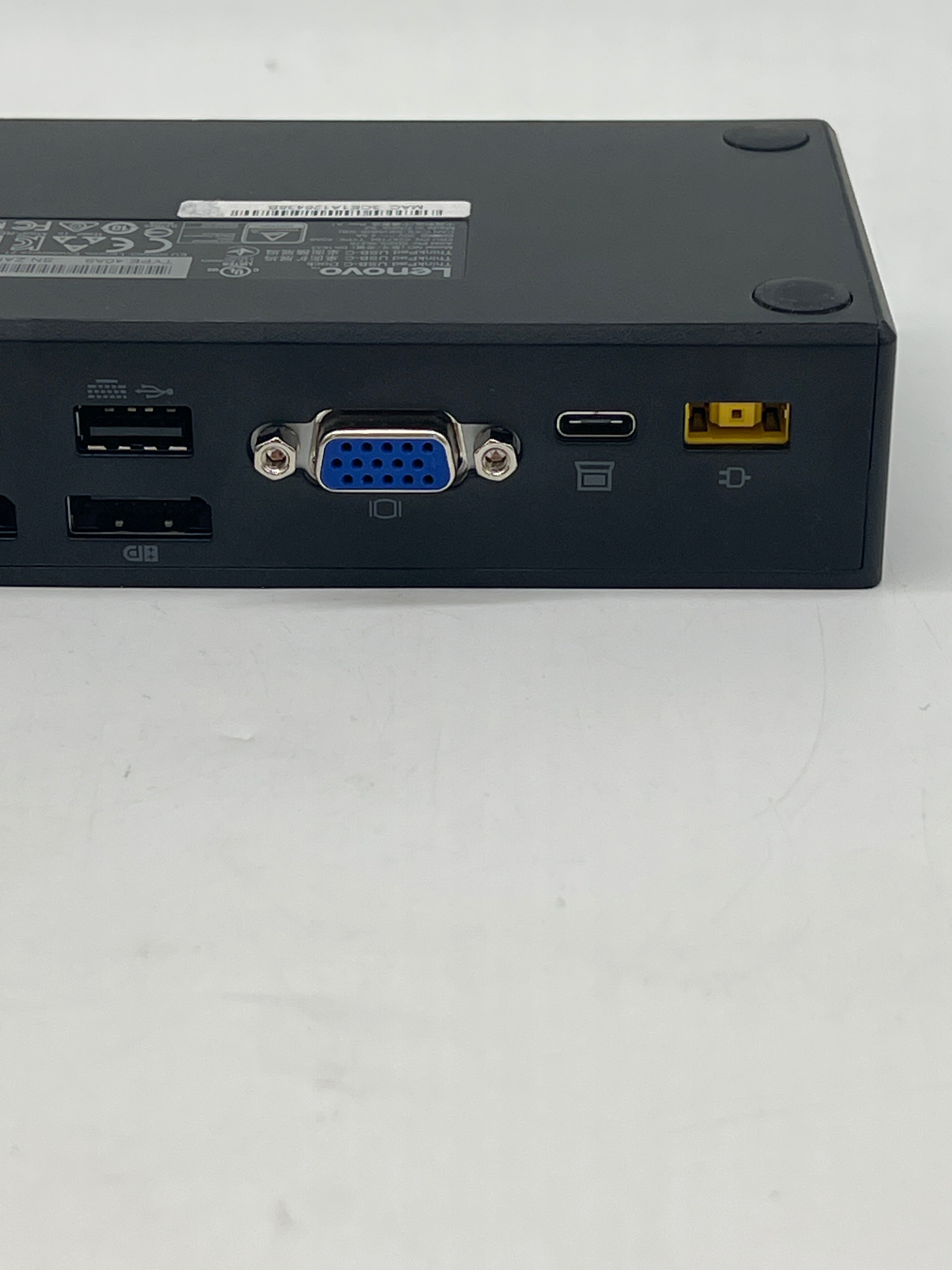 Lenovo ThinkPad USB-C Dock DK1633 40A9 with Power Adapter & USB-C Cable - Used