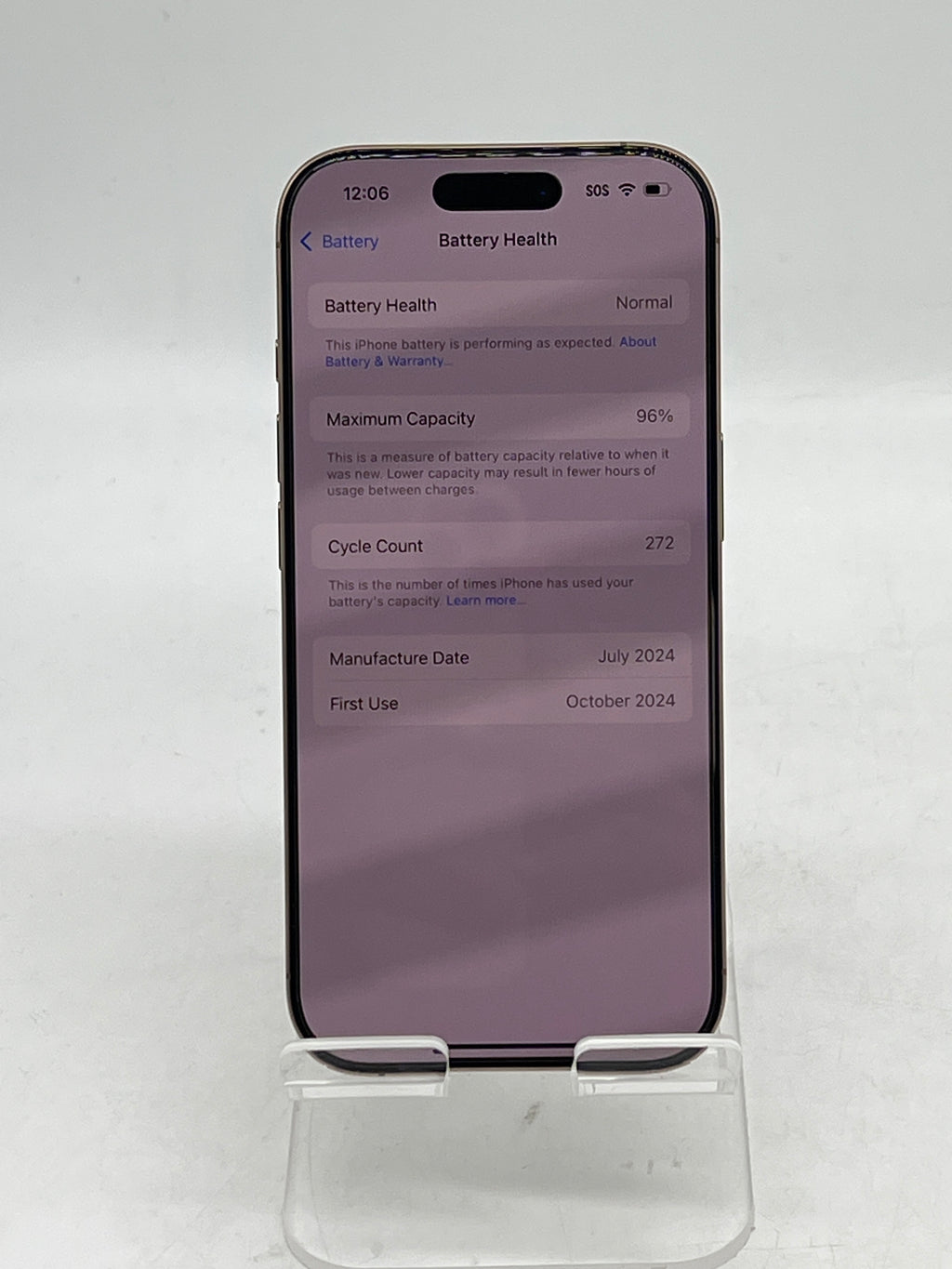 Apple iPhone 16 Pro 256GB Unlocked Gold-Used