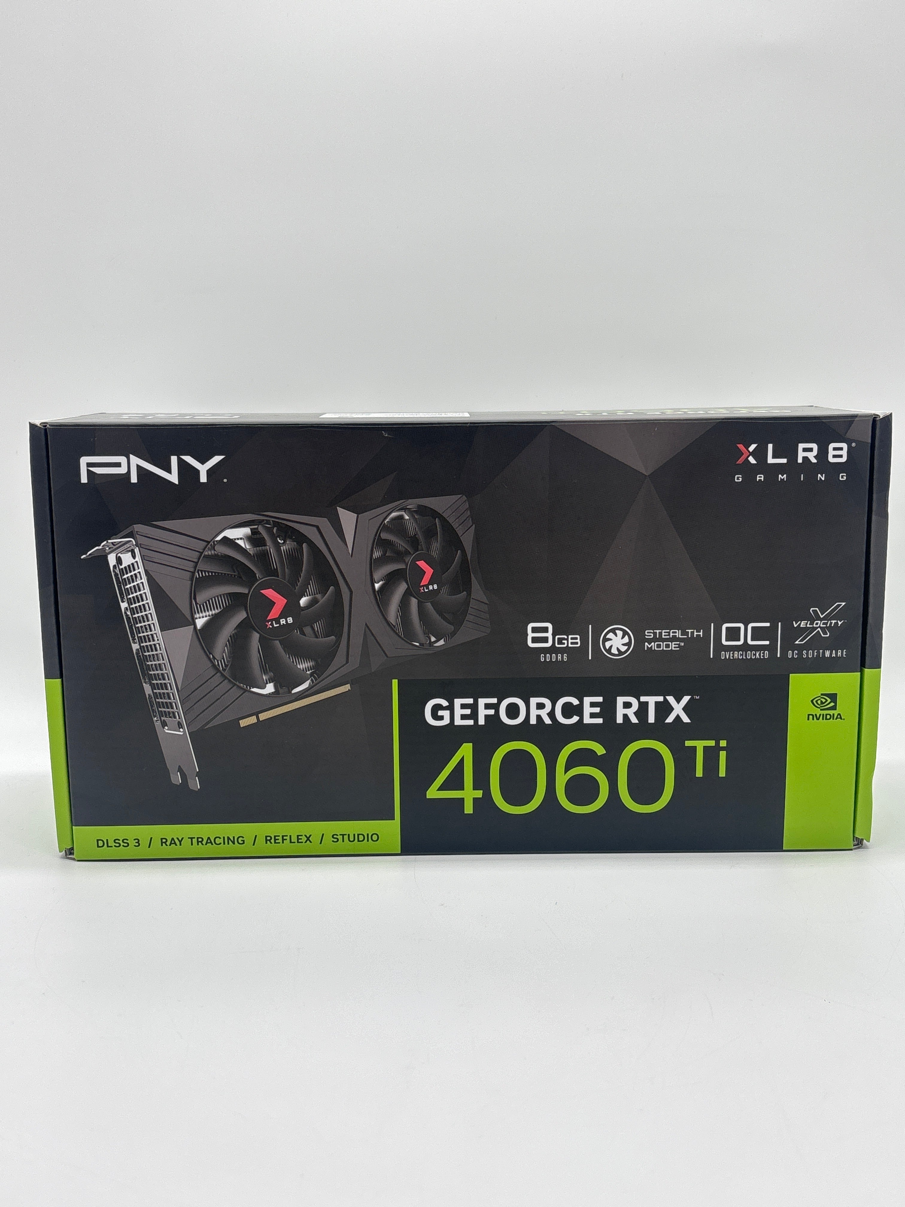 PNY Geforce RTX 4060 TI 8 GB GDDR6 Graphics Card Black Used with Box
