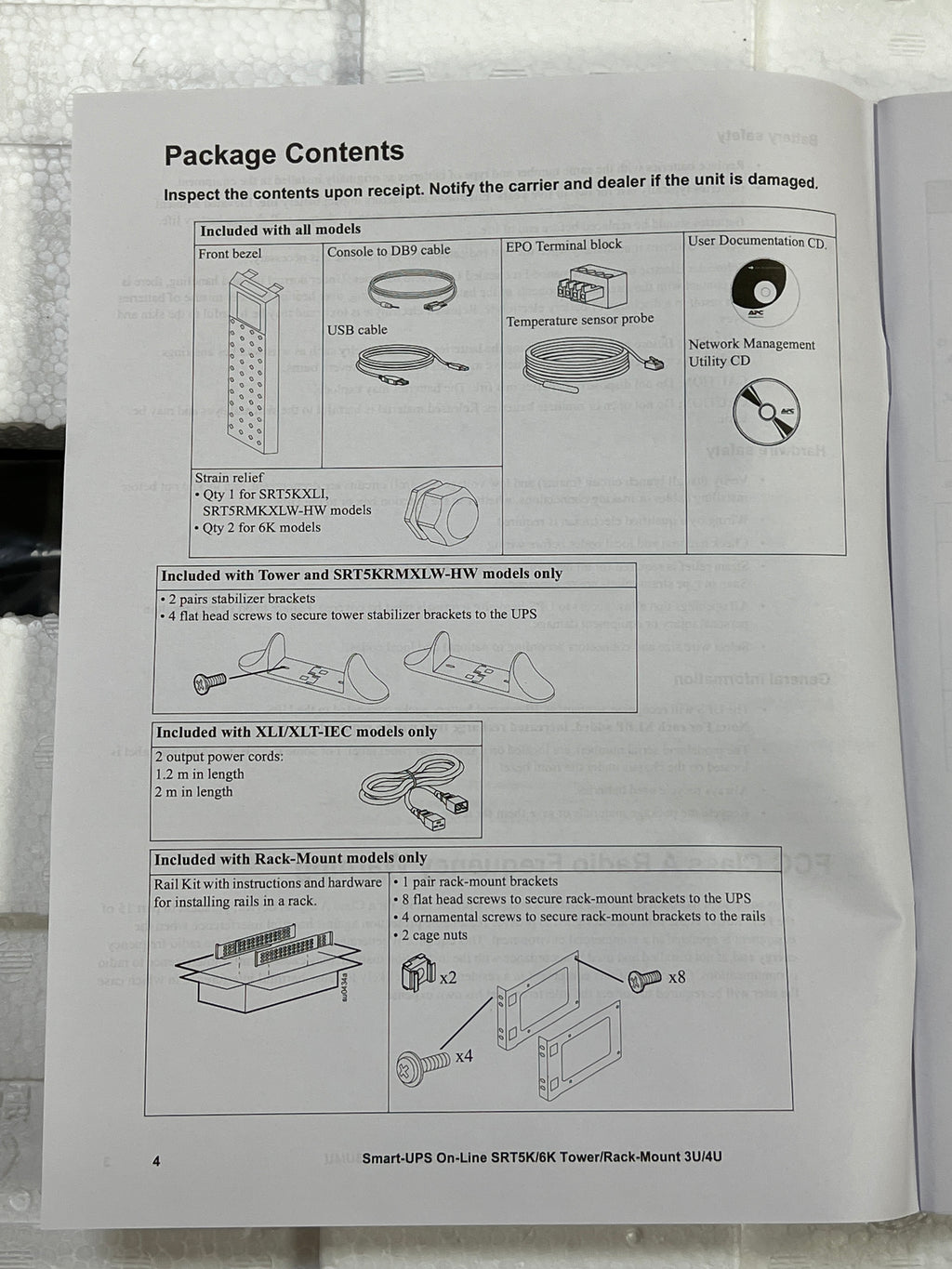 APC SRT5KRMXLT Smart UPS Black New In Box