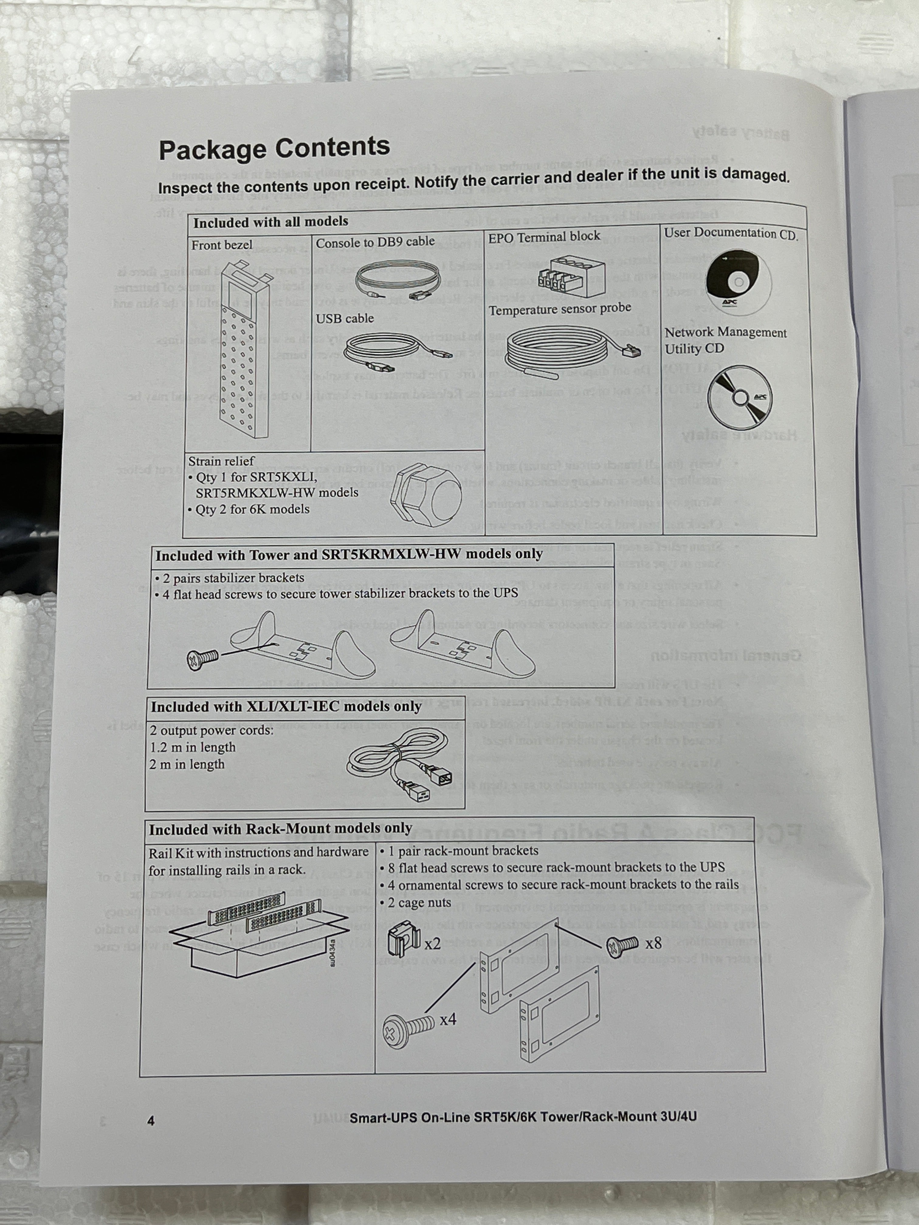 APC SRT5KRMXLT Smart UPS Black New In Box