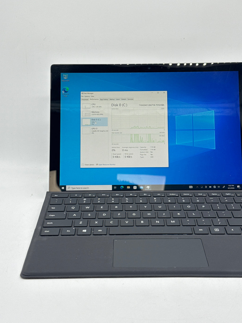 Microsoft Surface Pro 1796 Core i5 7300U 4GB RAM 128GB SSD - Used