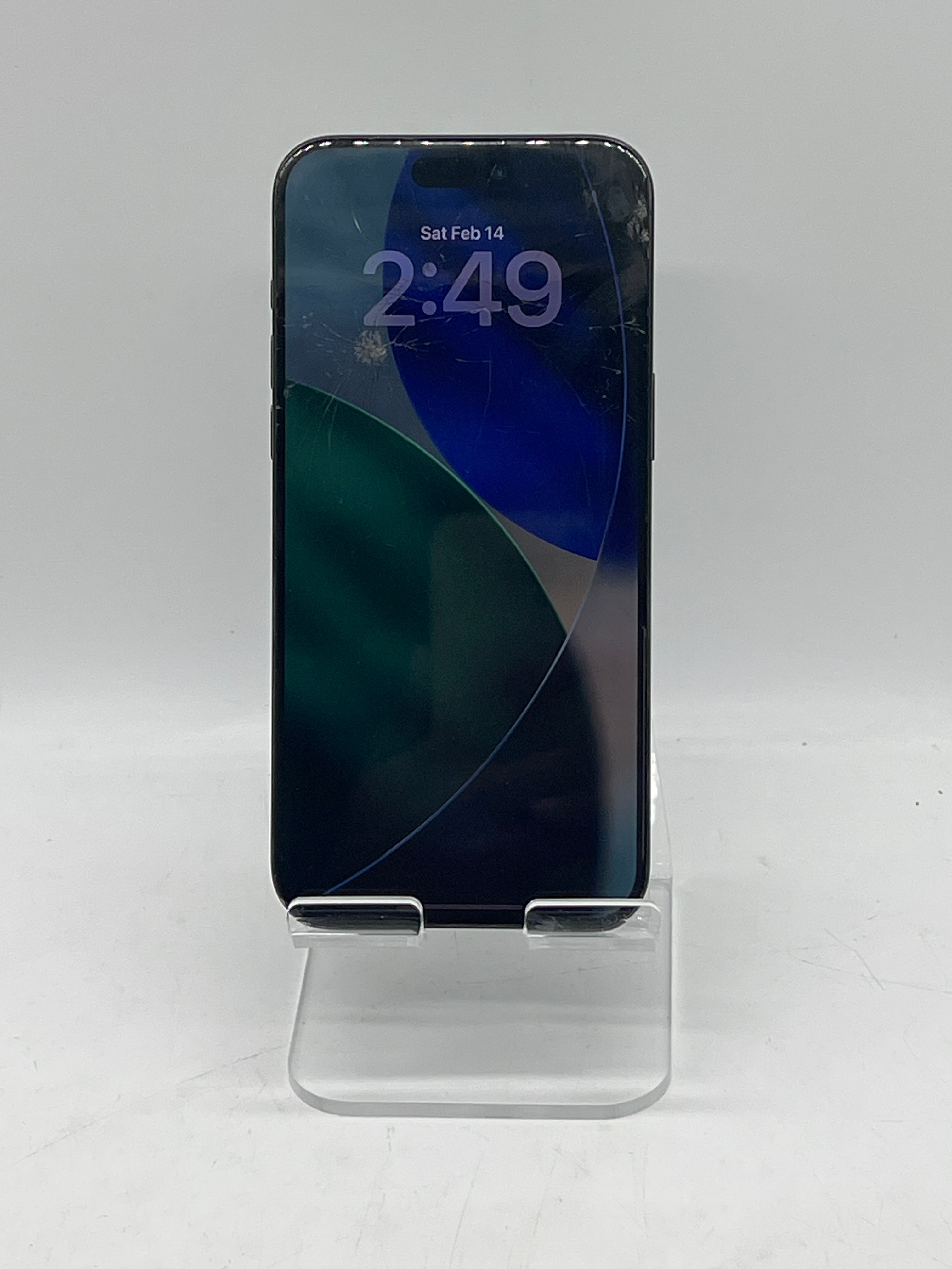 Apple iPhone 15 Pro Max 256 GB Cricket Blue Titanium - For Parts (Cracked Screen)