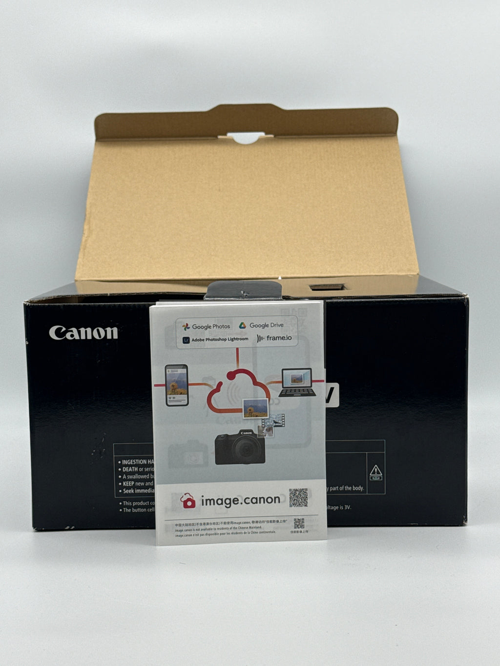 Canon EOS R50 V 24MP APS-C Mirrorless Camera Body Only Black - New