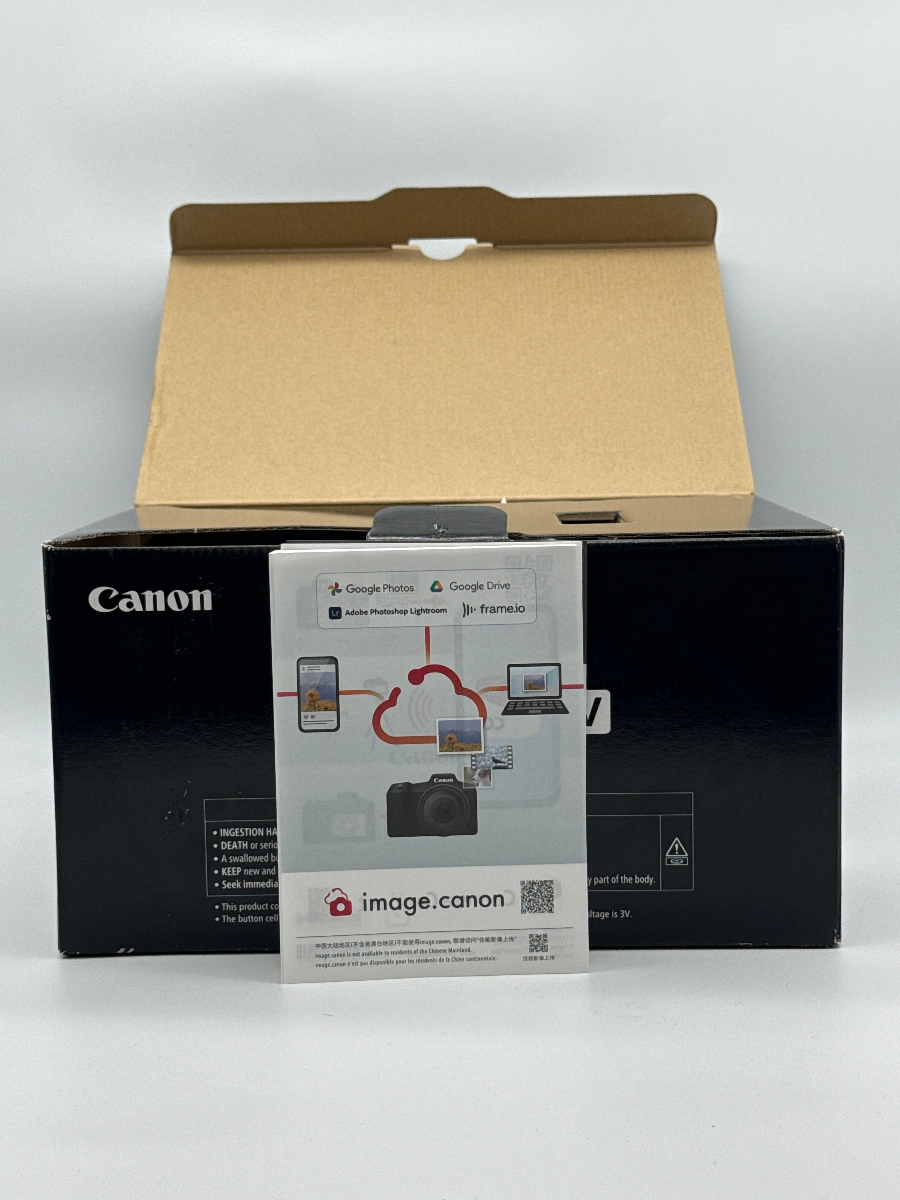 Canon EOS R50 V 24MP APS-C Mirrorless Camera Body Only Black - New