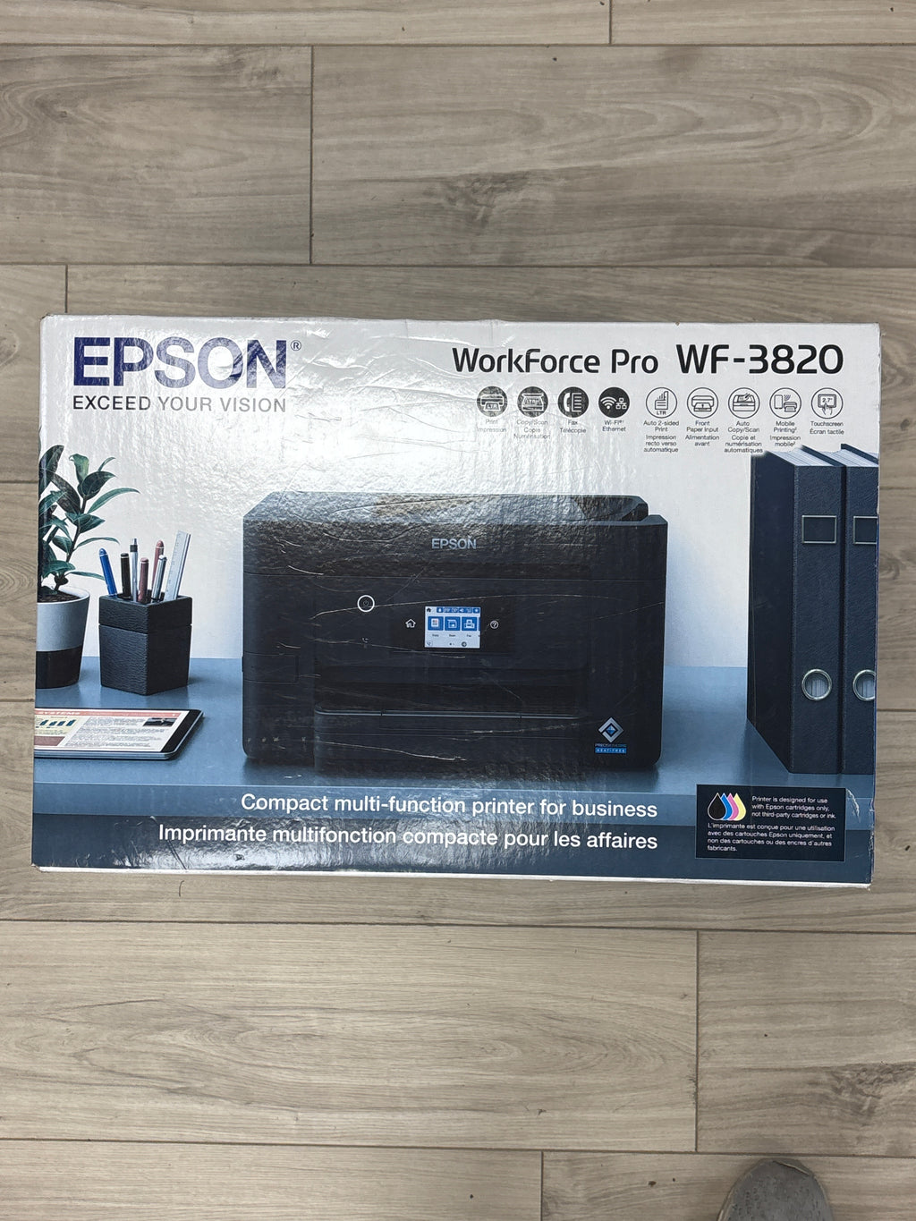 Epson WorkForce Pro WF-3820 Black All-In-One Printer Wireless - New In Box