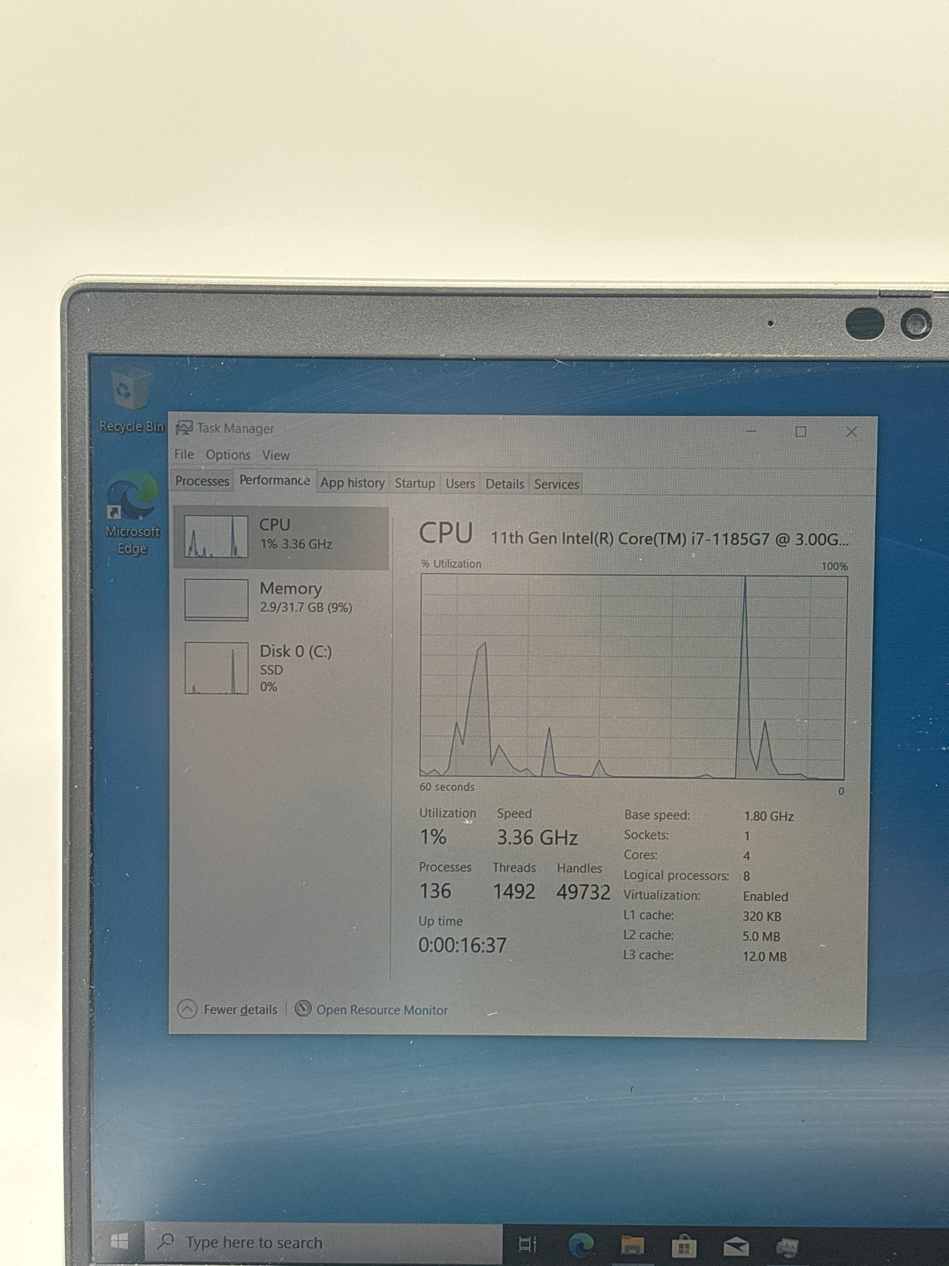 Dell Latitude 5520 15.6" i7-1185G7 32GB RAM 512GB SSD Silver