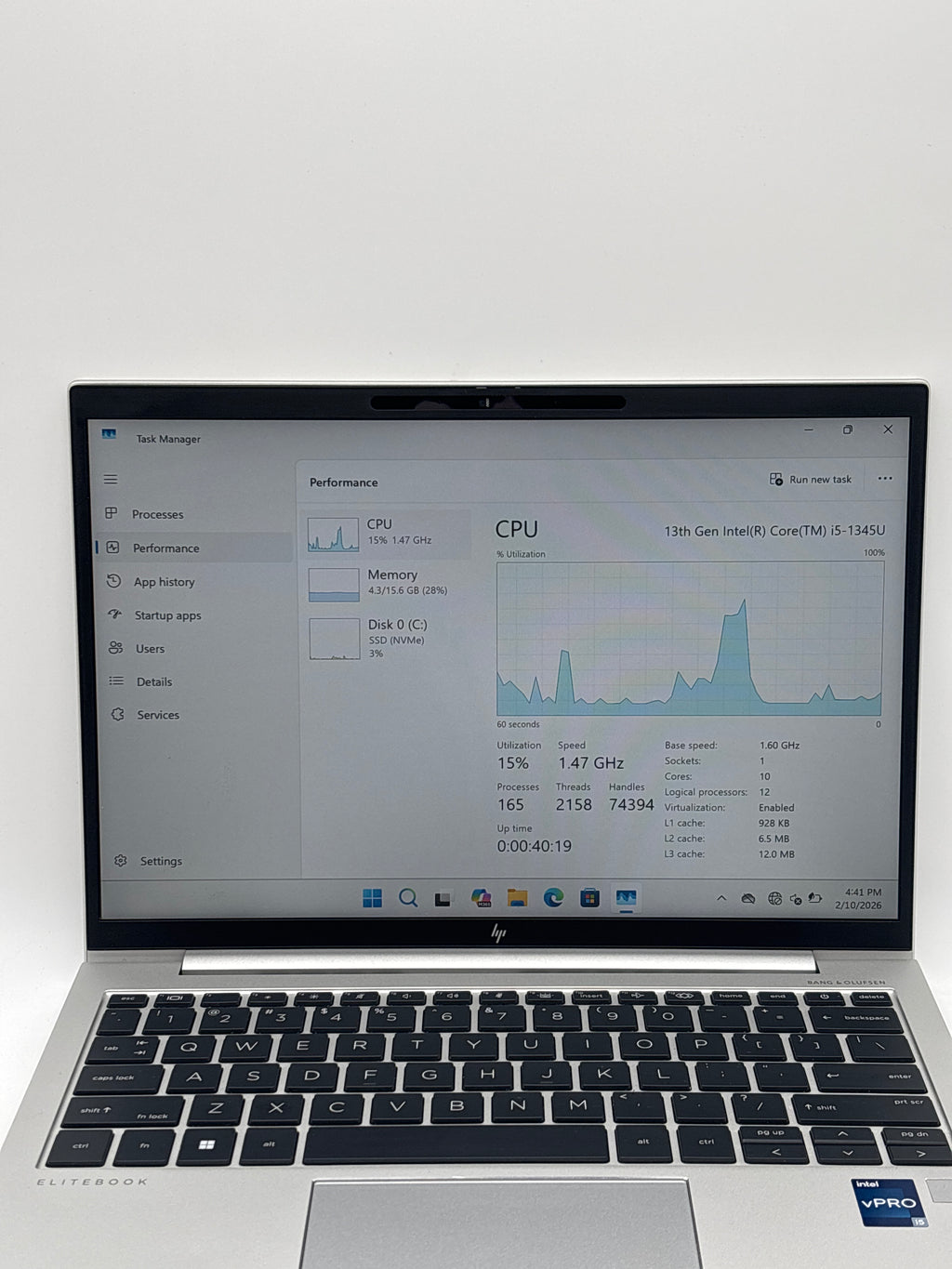 HP EliteBook 830 G10 Core i5-1345U 16GB RAM 256GB SSD - BIOS Lock/Remotely Managed