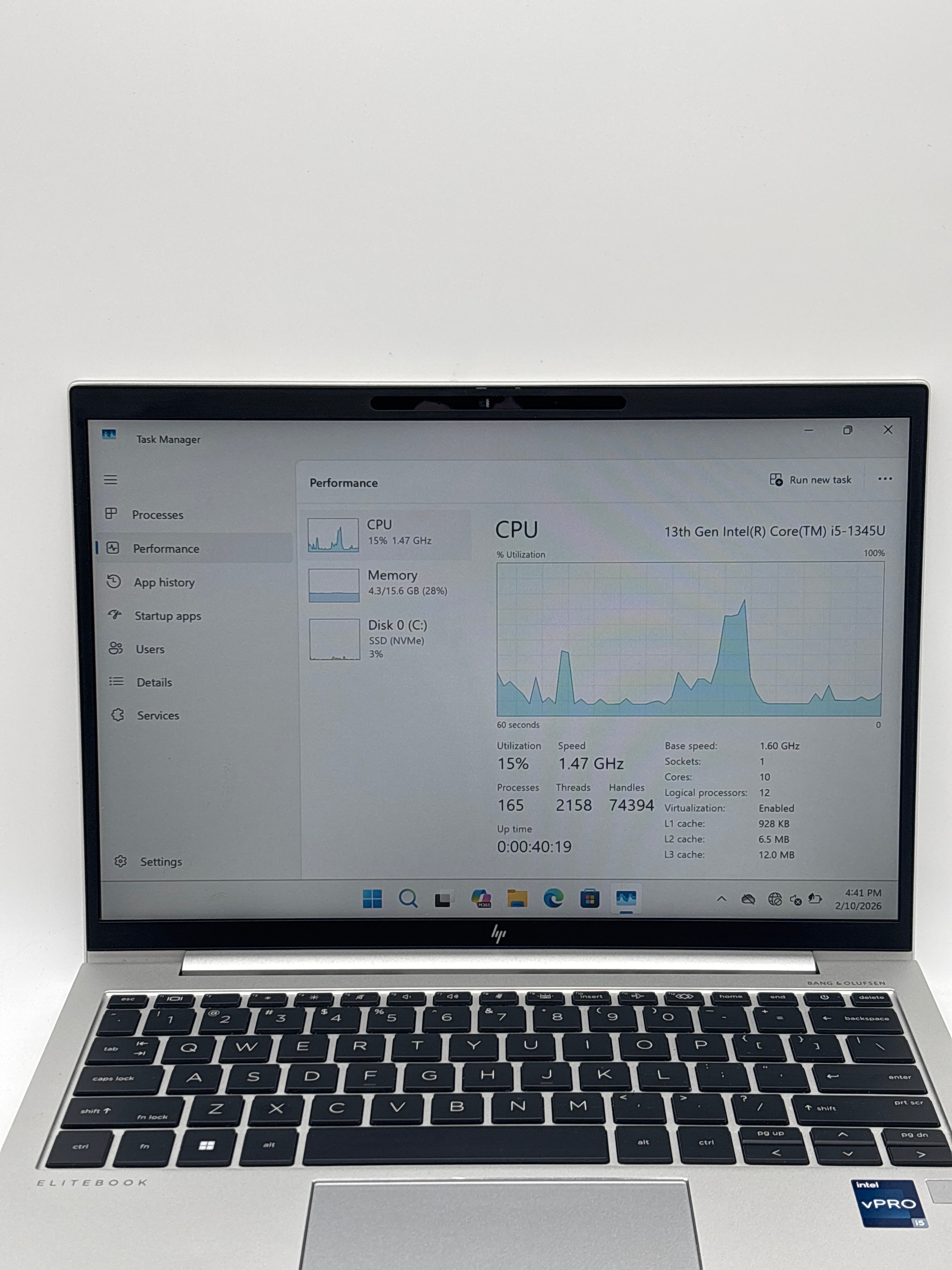 HP EliteBook 830 G10 Core i5-1345U 16GB RAM 256GB SSD - BIOS Lock/Remotely Managed