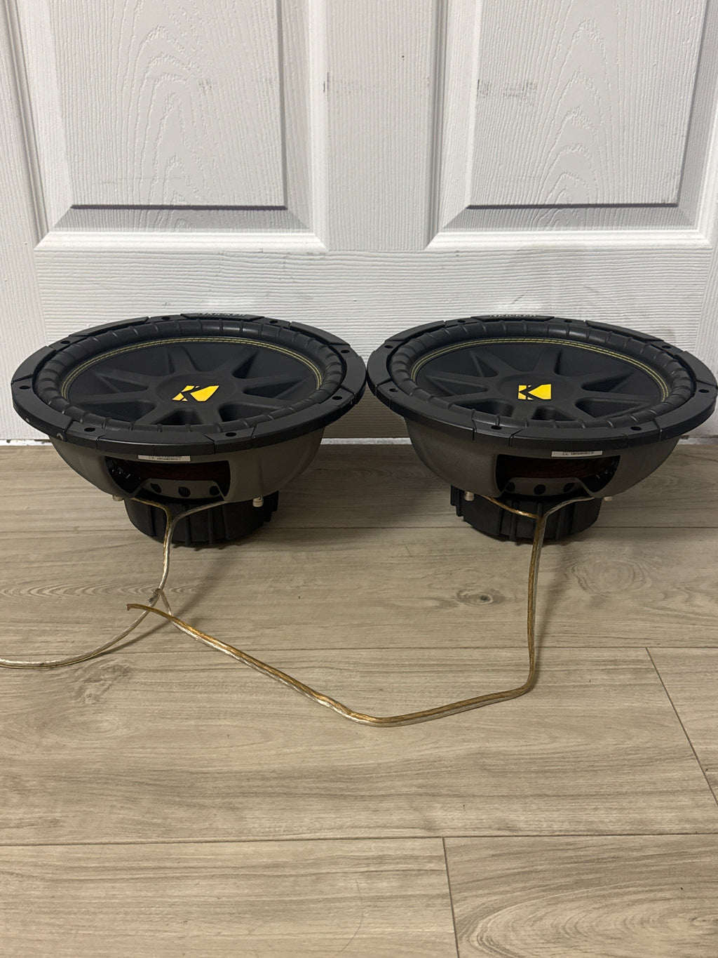 Lot Of 2 Kicker CompC 12 Inch 10C124 Single Voice Coil Subwoofer - Used