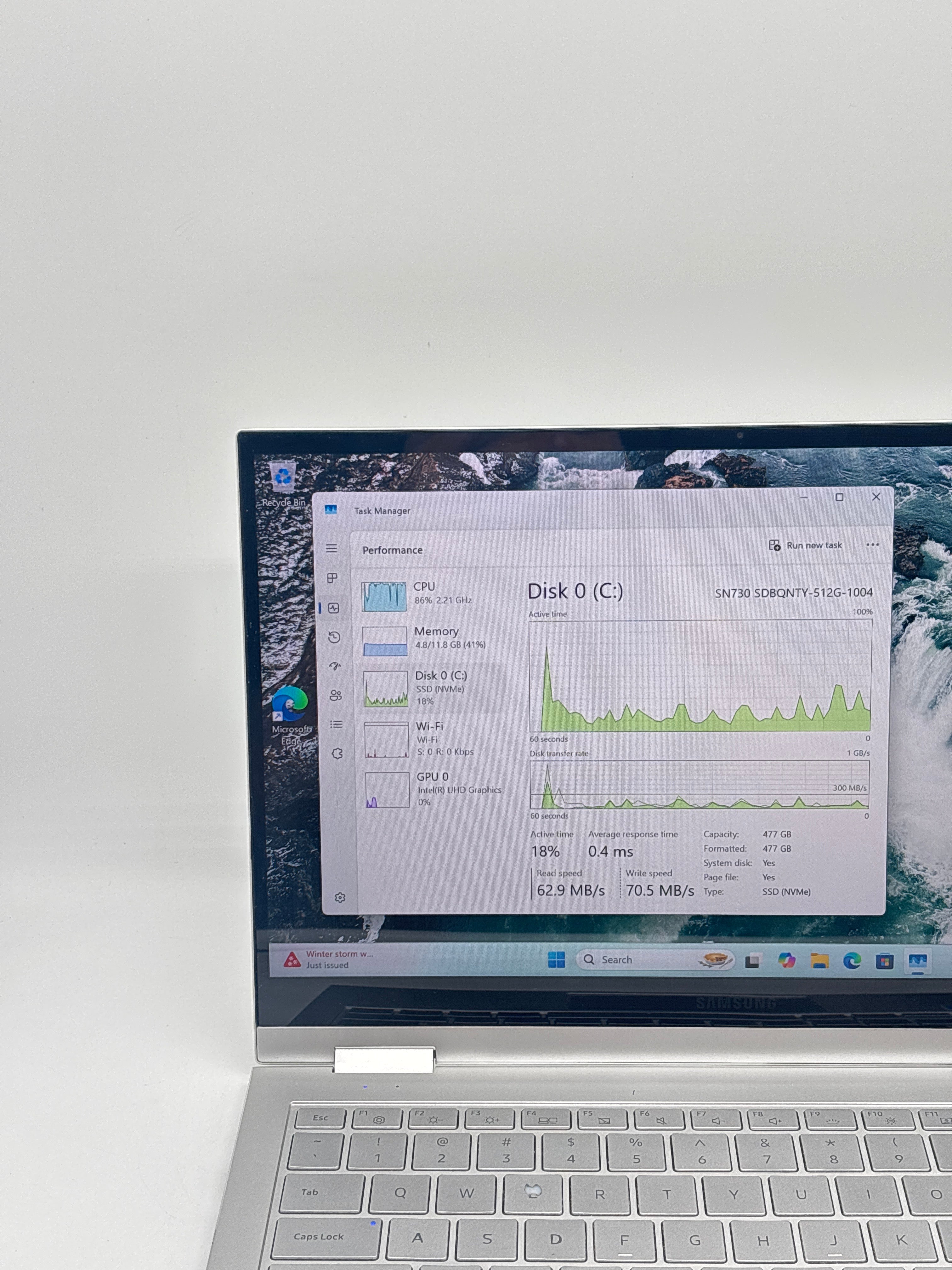 Samsung Notebook 7 NP730QCJ i7-10510U 12GB RAM 512GB SSD Silver