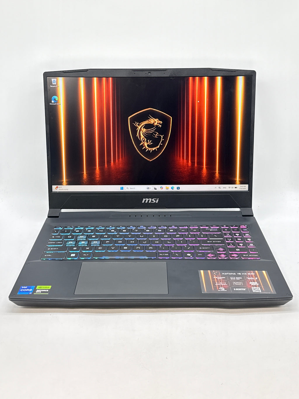 MSI Katana 15 HX B14WEK i7-14650HX 16GB RAM 512GB SSD RTX 5050 - Used