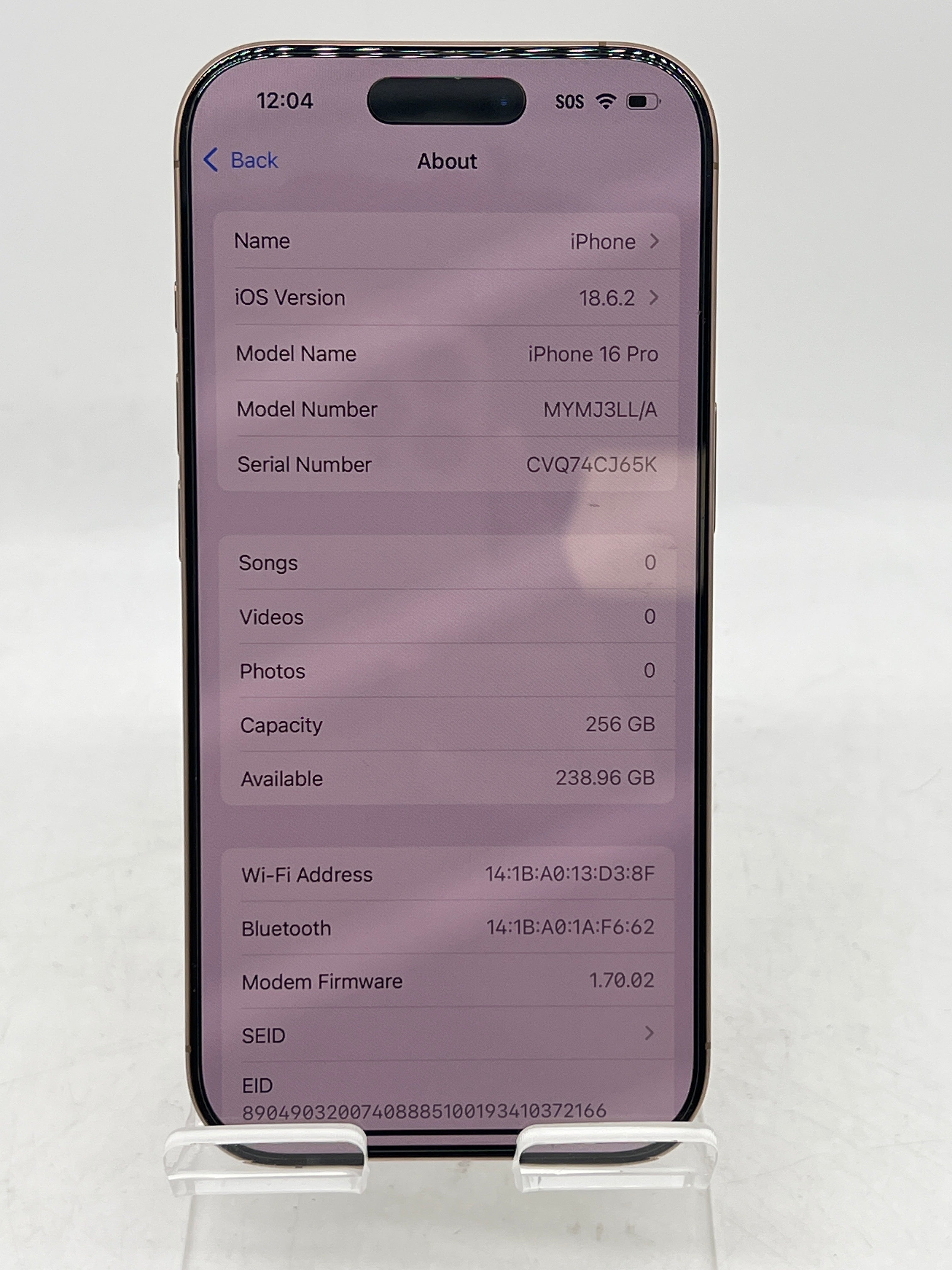 Apple iPhone 16 Pro 256GB Unlocked Gold-Used