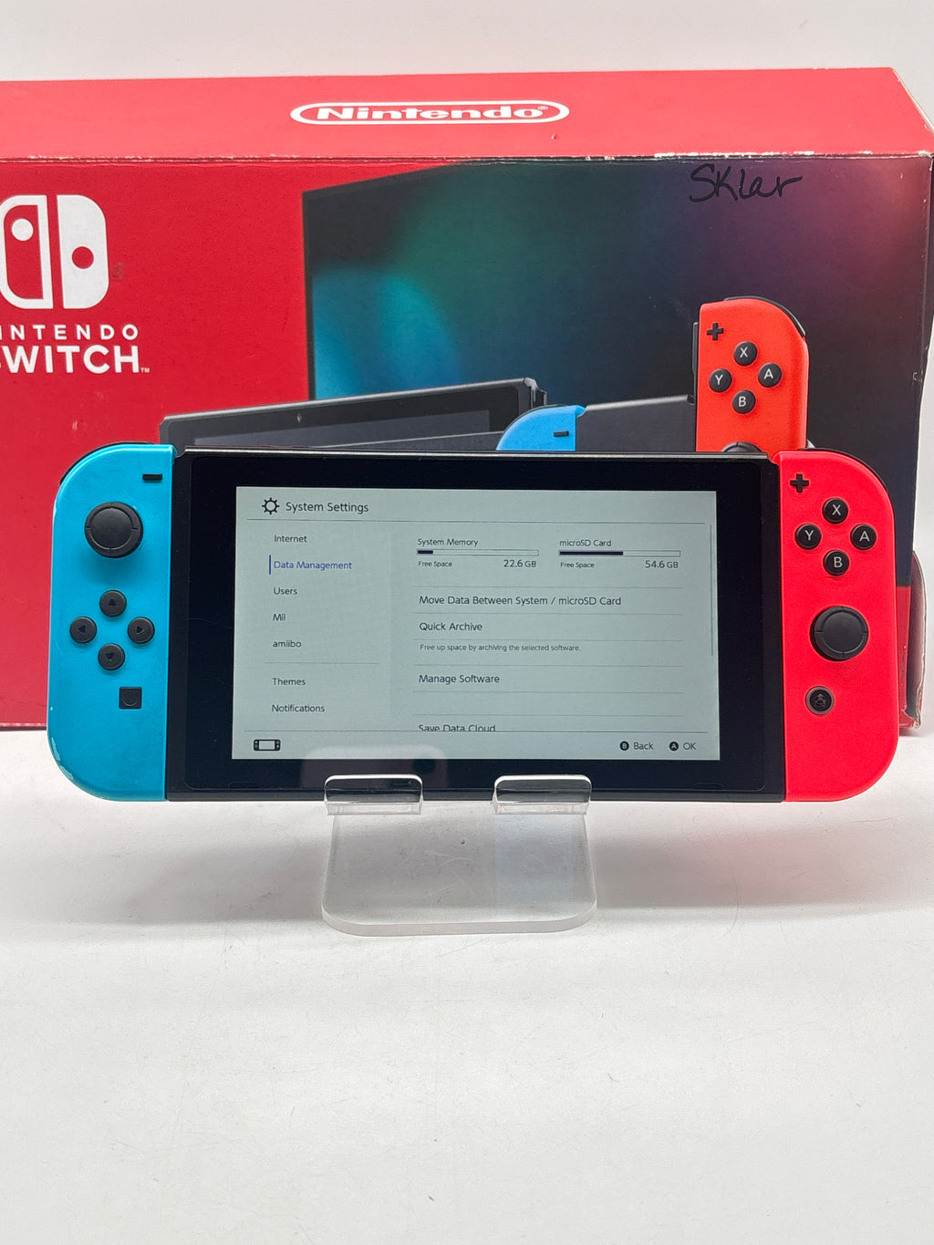 Nintendo Switch HAC-001-01 32GB Gray Used With Box Joy-Cons