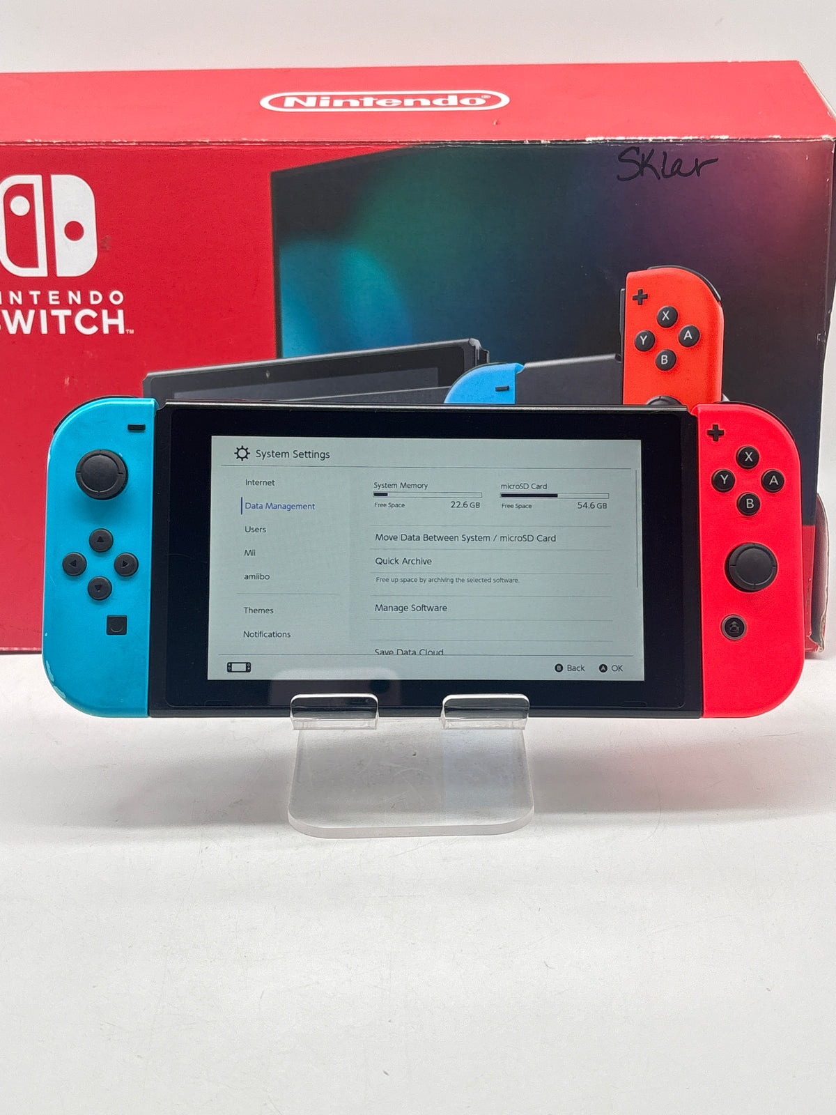 Nintendo Switch HAC-001-01 32GB Gray Used With Box Joy-Cons
