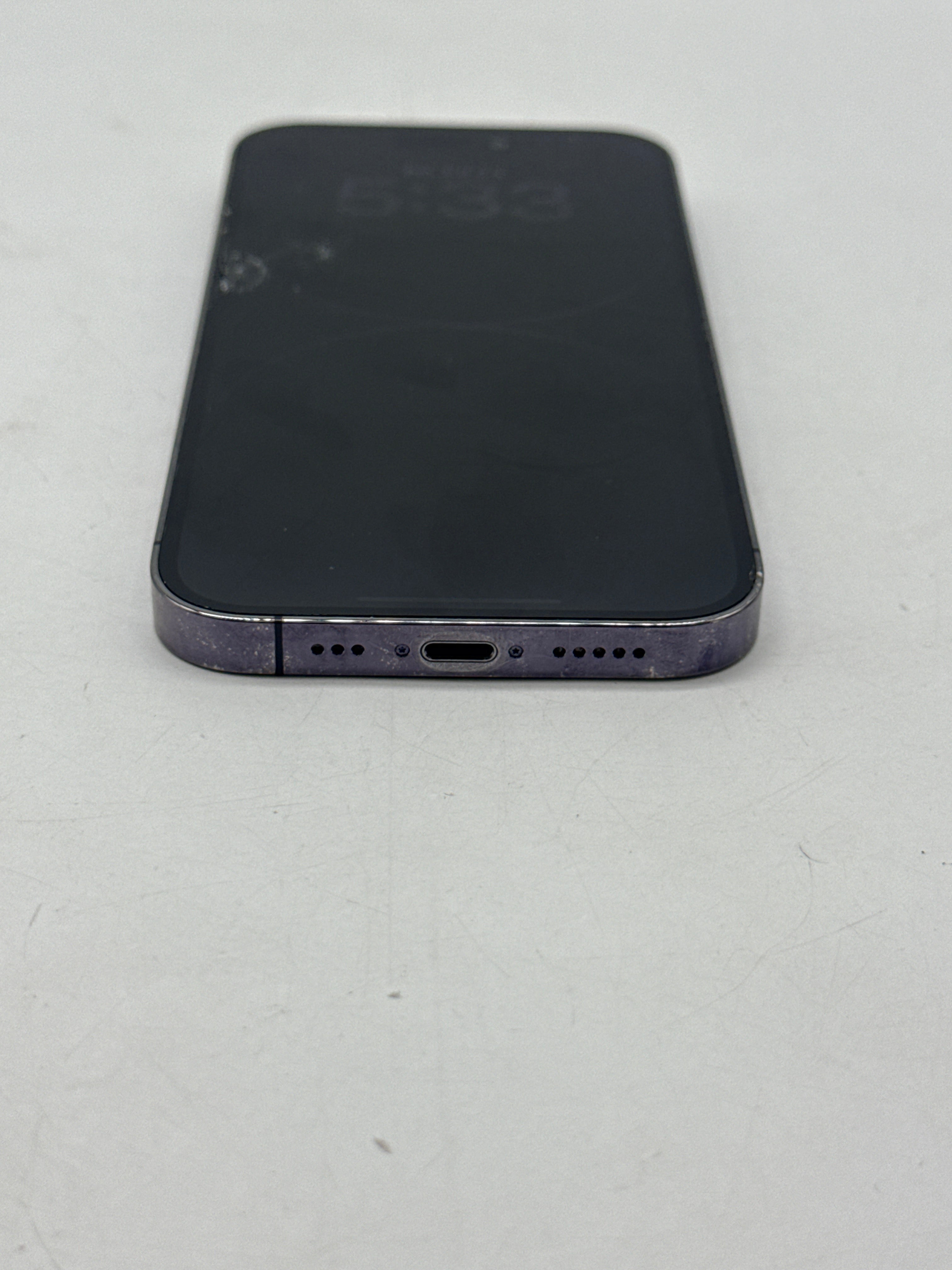 Apple iPhone 14 Pro A2650 128GB Unlocked - Cracked Screen Service Battery