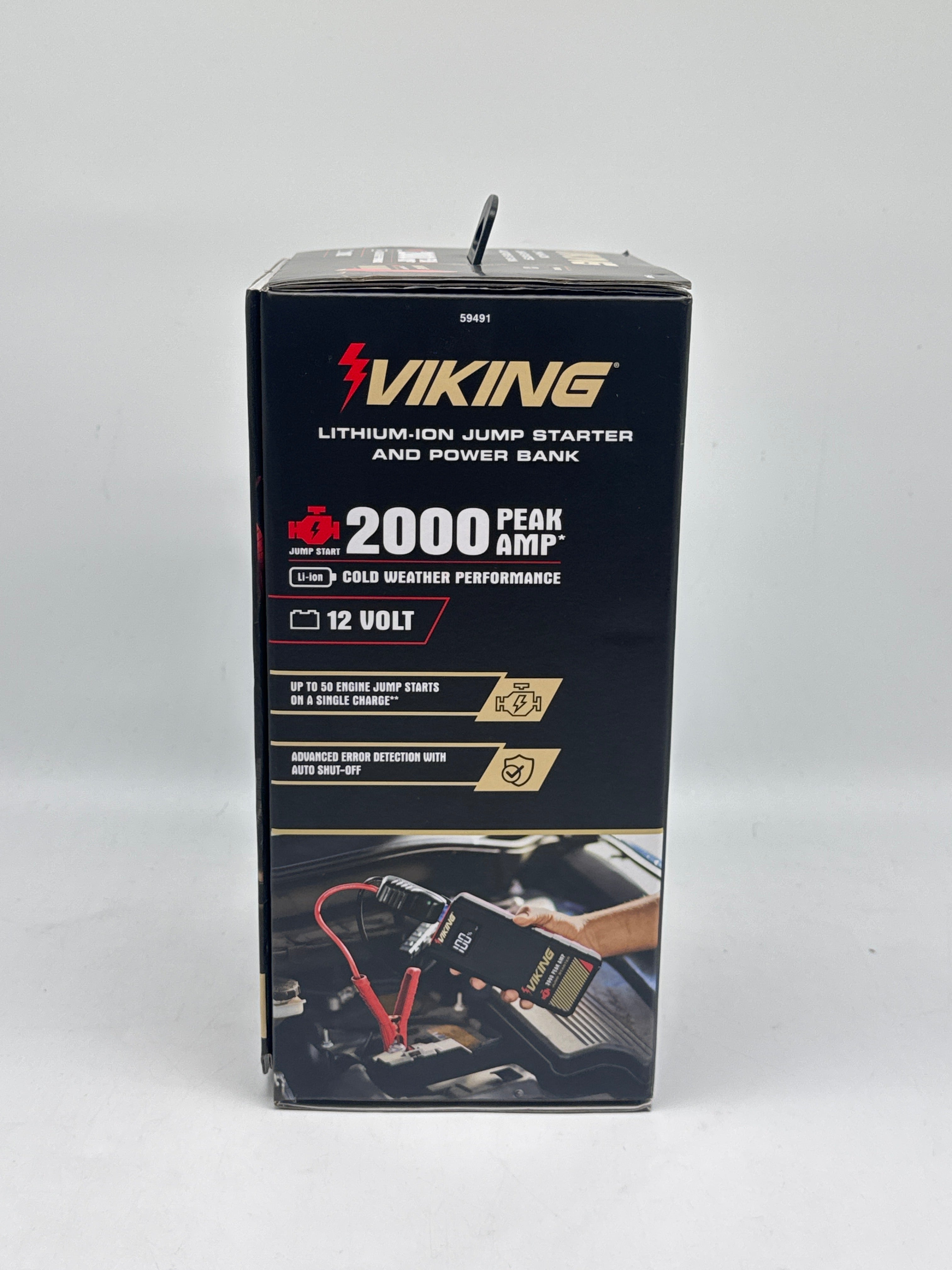 Viking 2000 Amp 12V Jump Starter Black New in Box