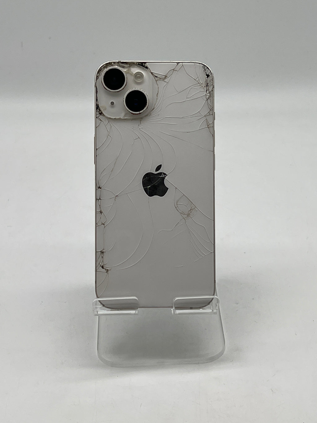 ATT Apple iPhone 14 256GB Starlight - For Parts Cracked Back