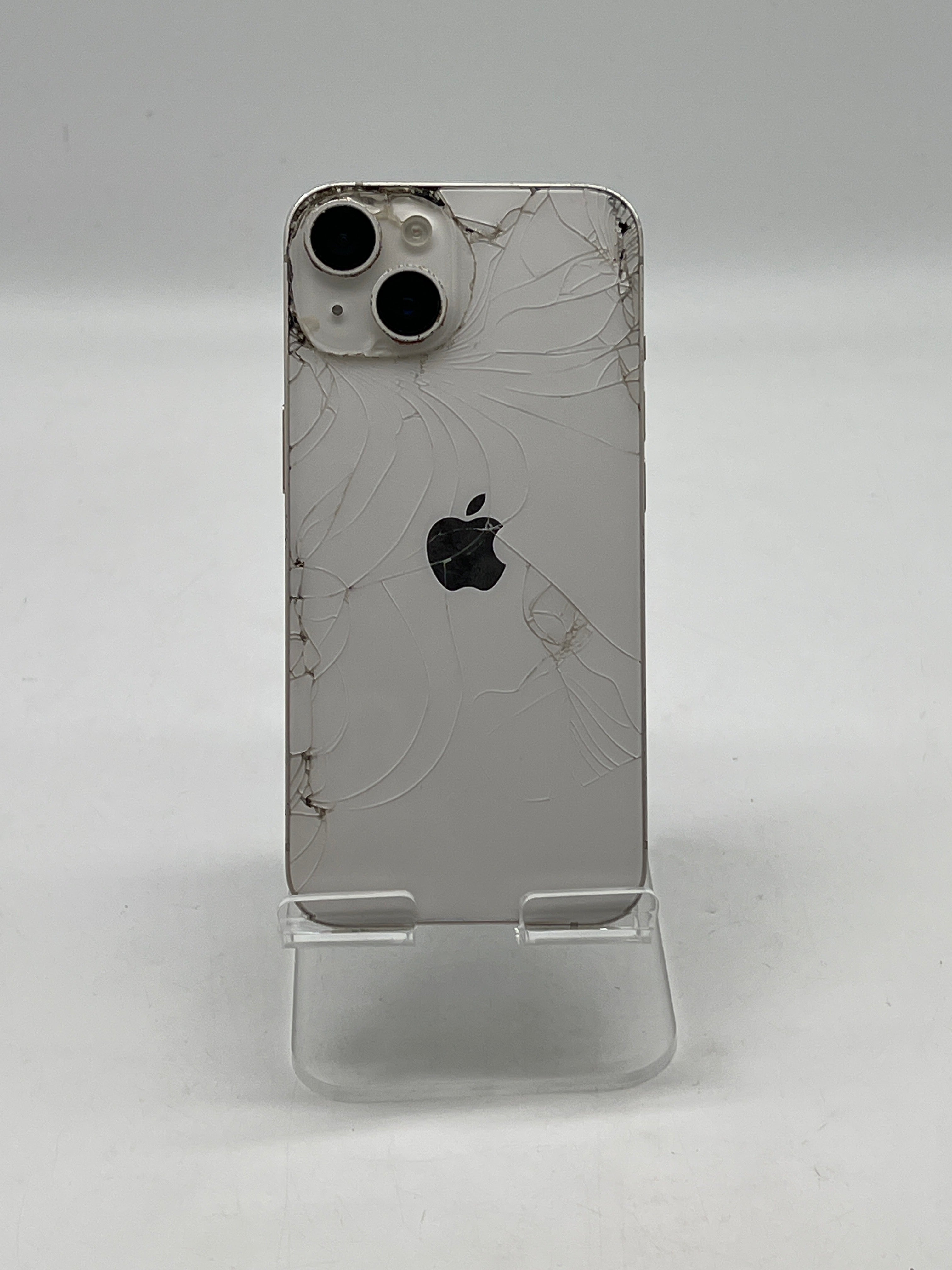 ATT Apple iPhone 14 256GB Starlight - For Parts Cracked Back