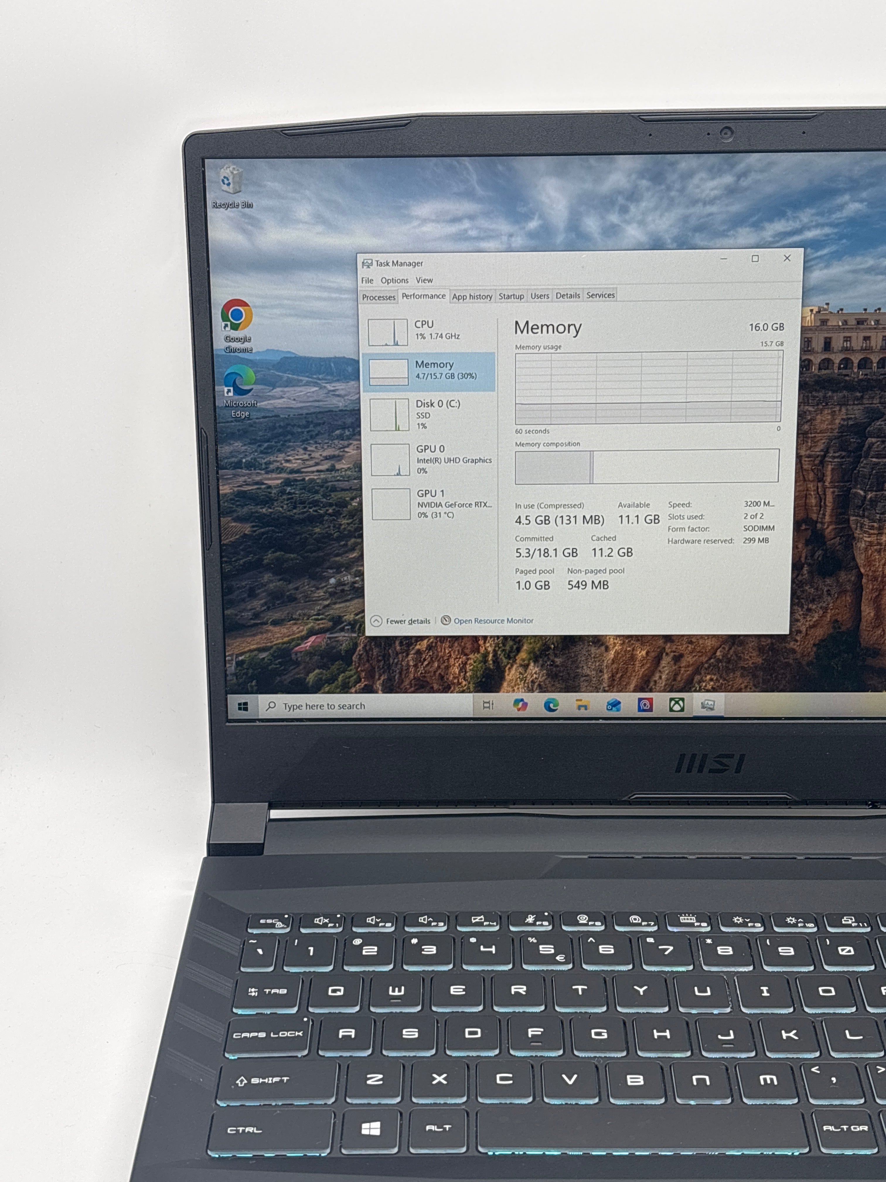 MSI Pulse GL66 i7-11800H 16GB RAM 1TB SSD RTX 3050
