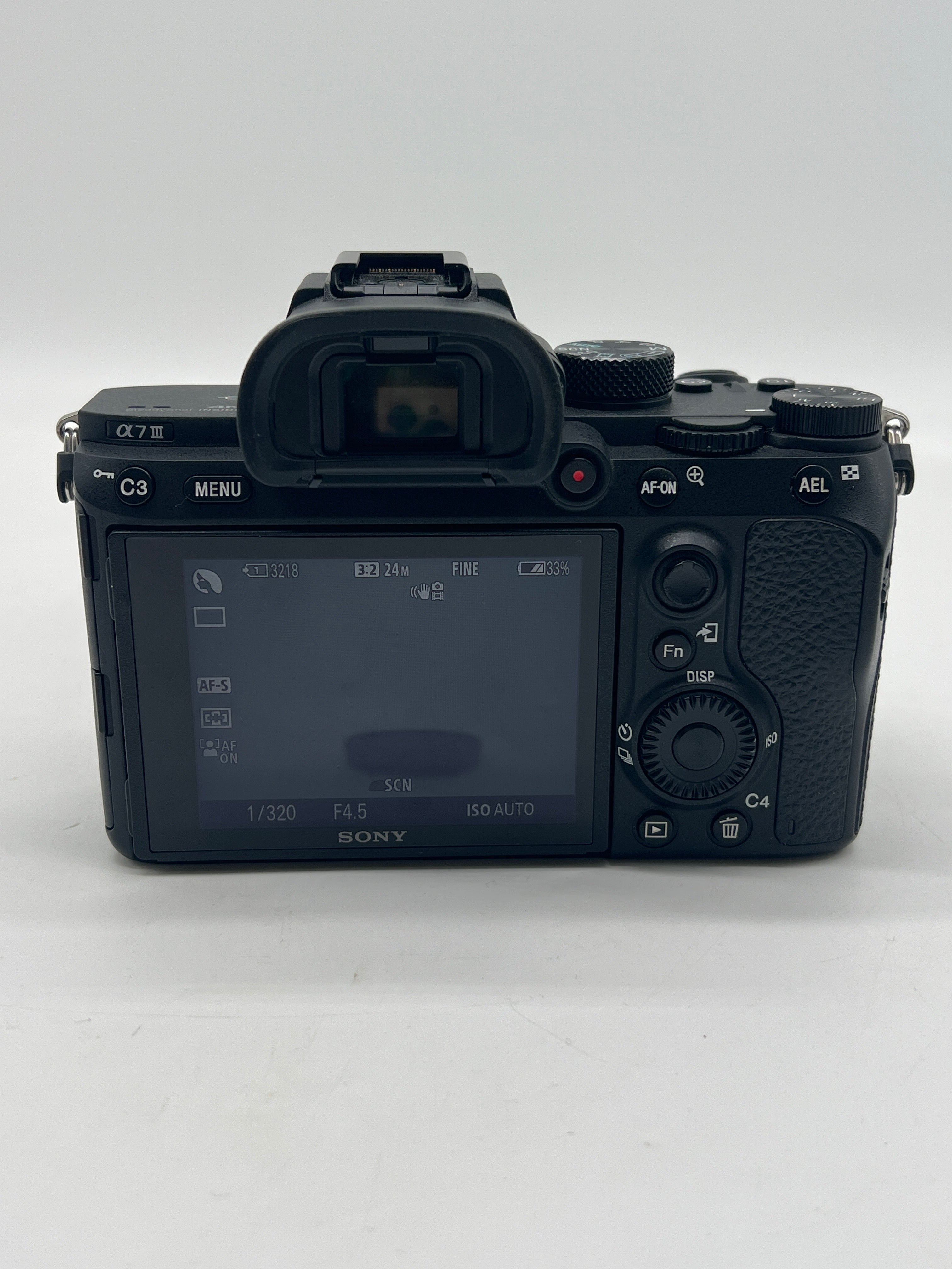 Sony Alpha A7 III Mirrorless Camera Black Body Only Shutter count  3595