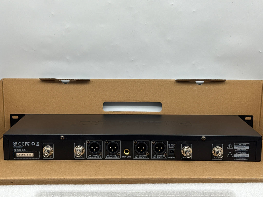 Phenyx Pro PTU-7000 Quad Channel UHF Wireless Microphone System - Used