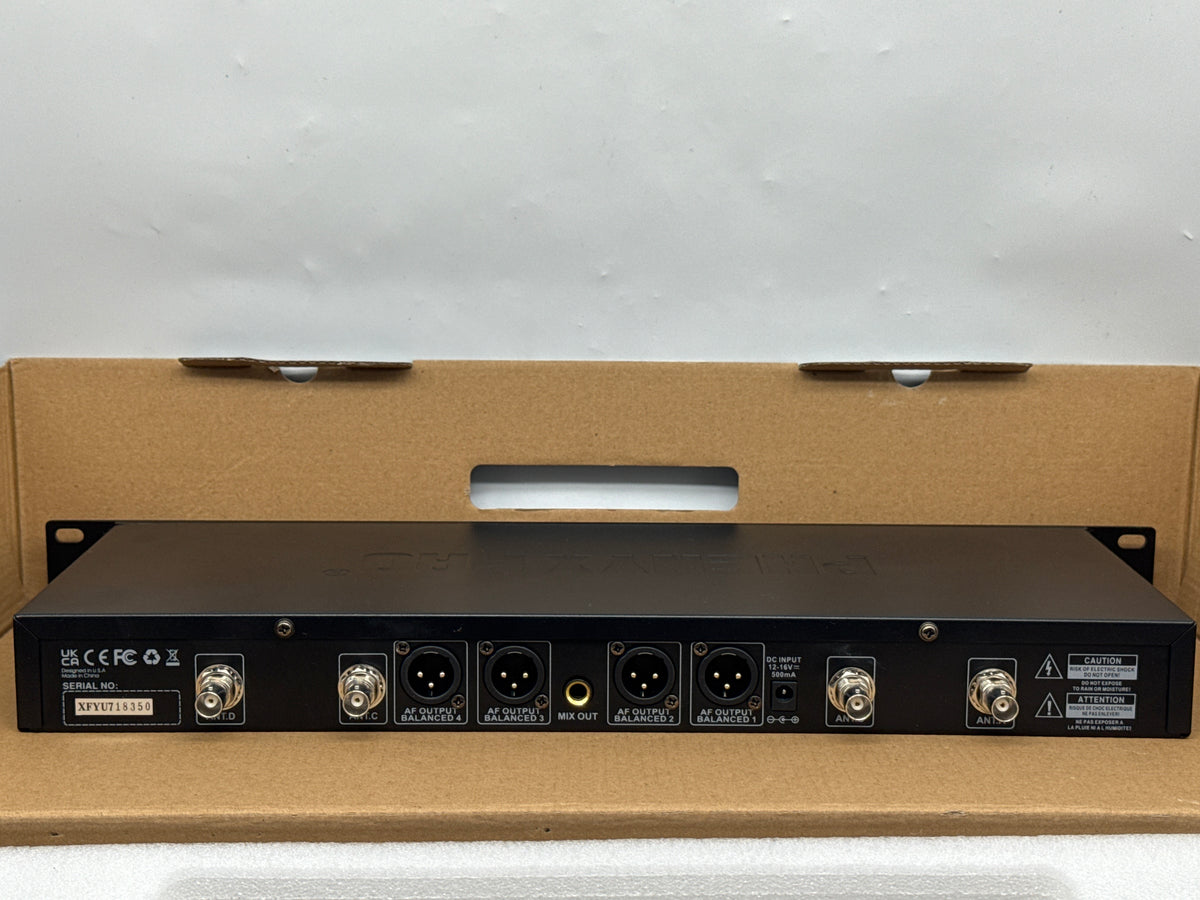 Phenyx Pro PTU-7000 Quad Channel UHF Wireless Microphone System - Used