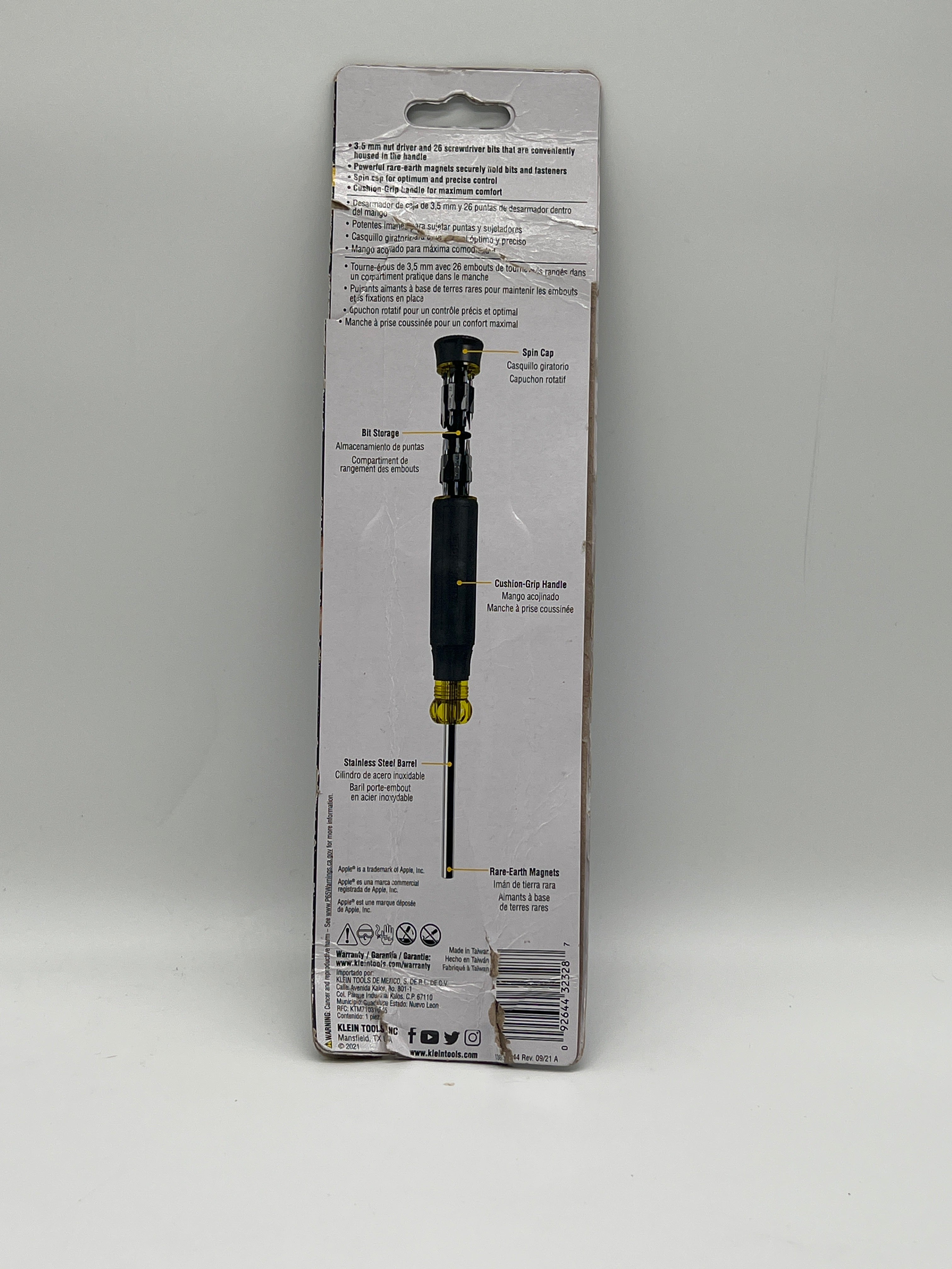 Klein Tools 32328 Black Multi-Bit Screwdriver New Open Box