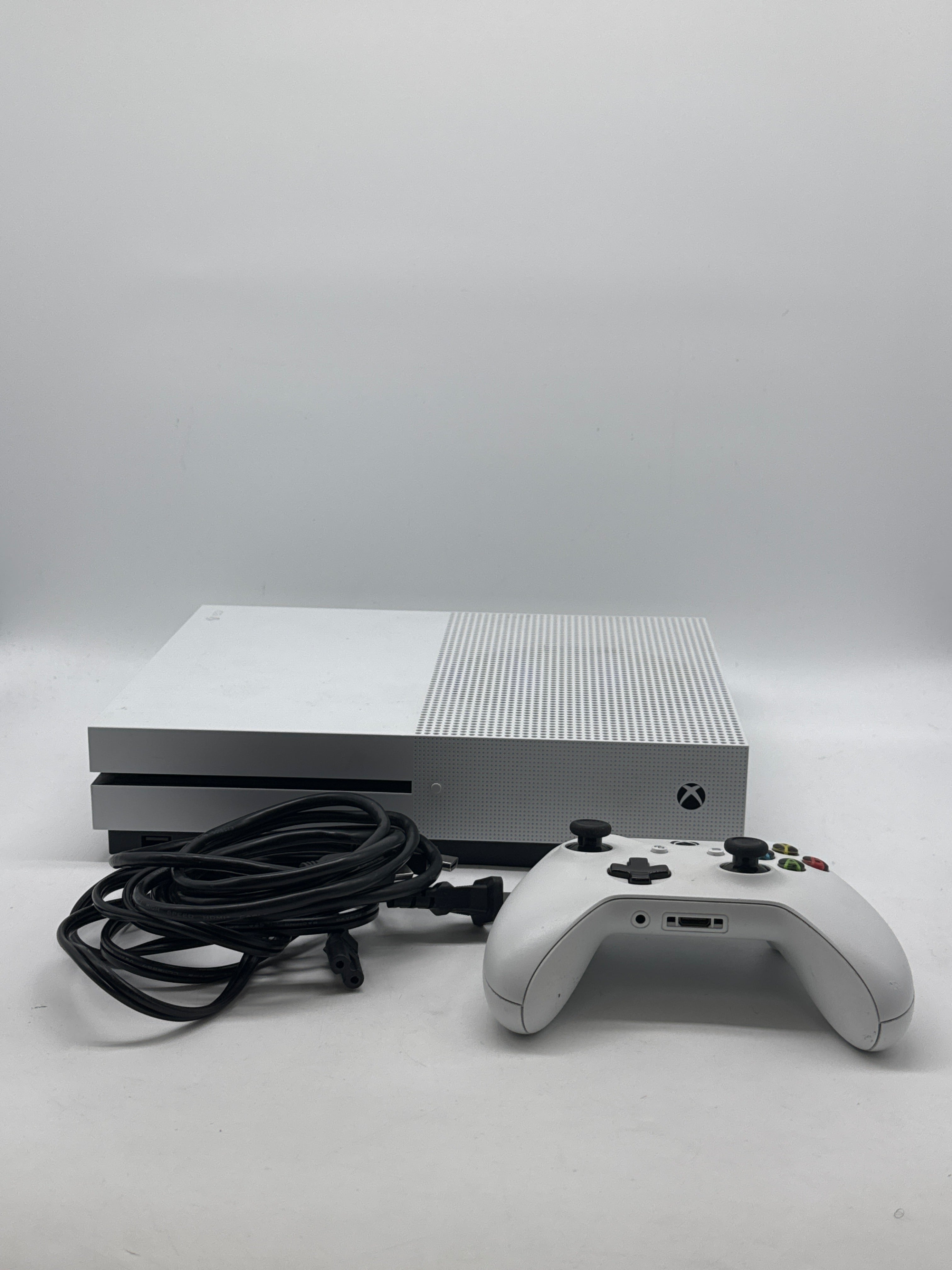 Microsoft Xbox One S 1681 1TB White Console w/ Controller Power HDMI Cable Used