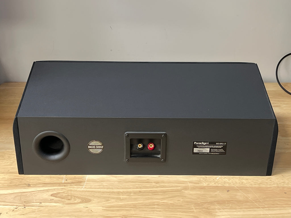Paradigm CC-370 V3 Center Speaker Black 5.25 Inch 10-175 Watt Used