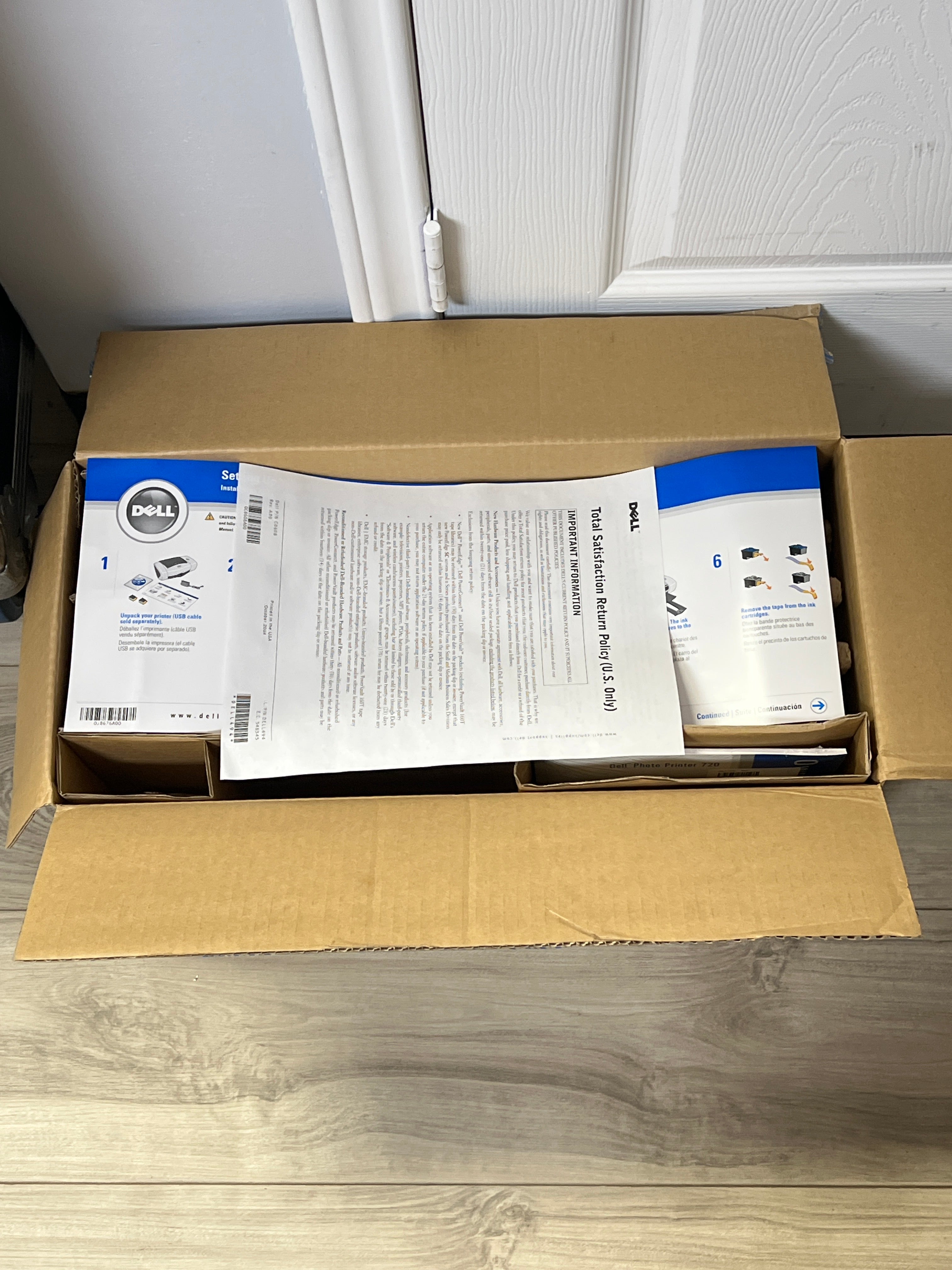 Dell 720 Color Inkjet Digital Photo Printer Black - New in Box