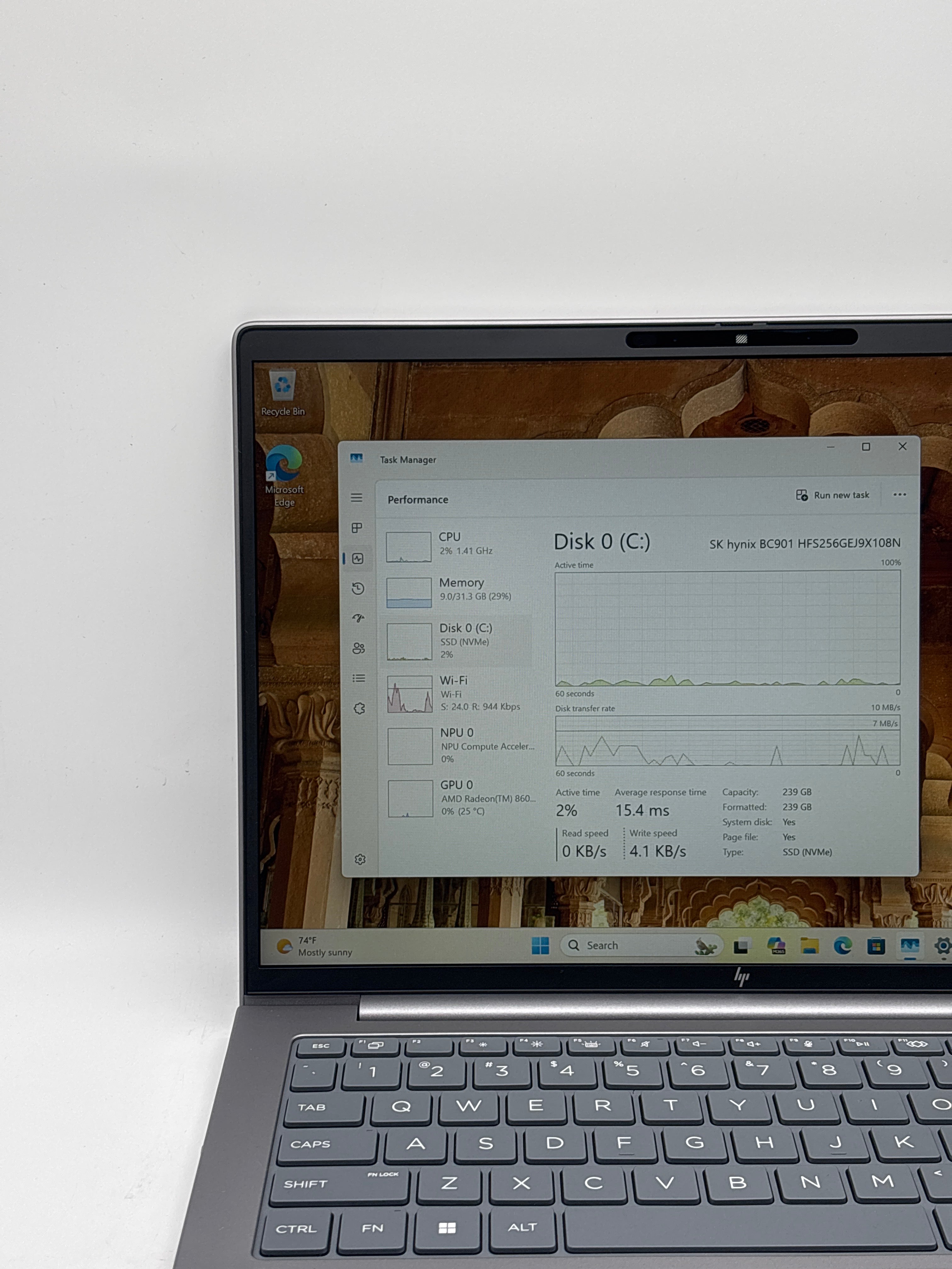 HP ZBook 8 G1AK 14 Ryzen AI 7 PRO 350 32GB RAM 256GB SSD