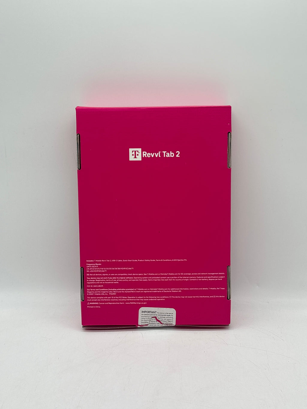 Revvl Tab 2 64GB Black WiFi + Cellular T-Mobile - Used with Box