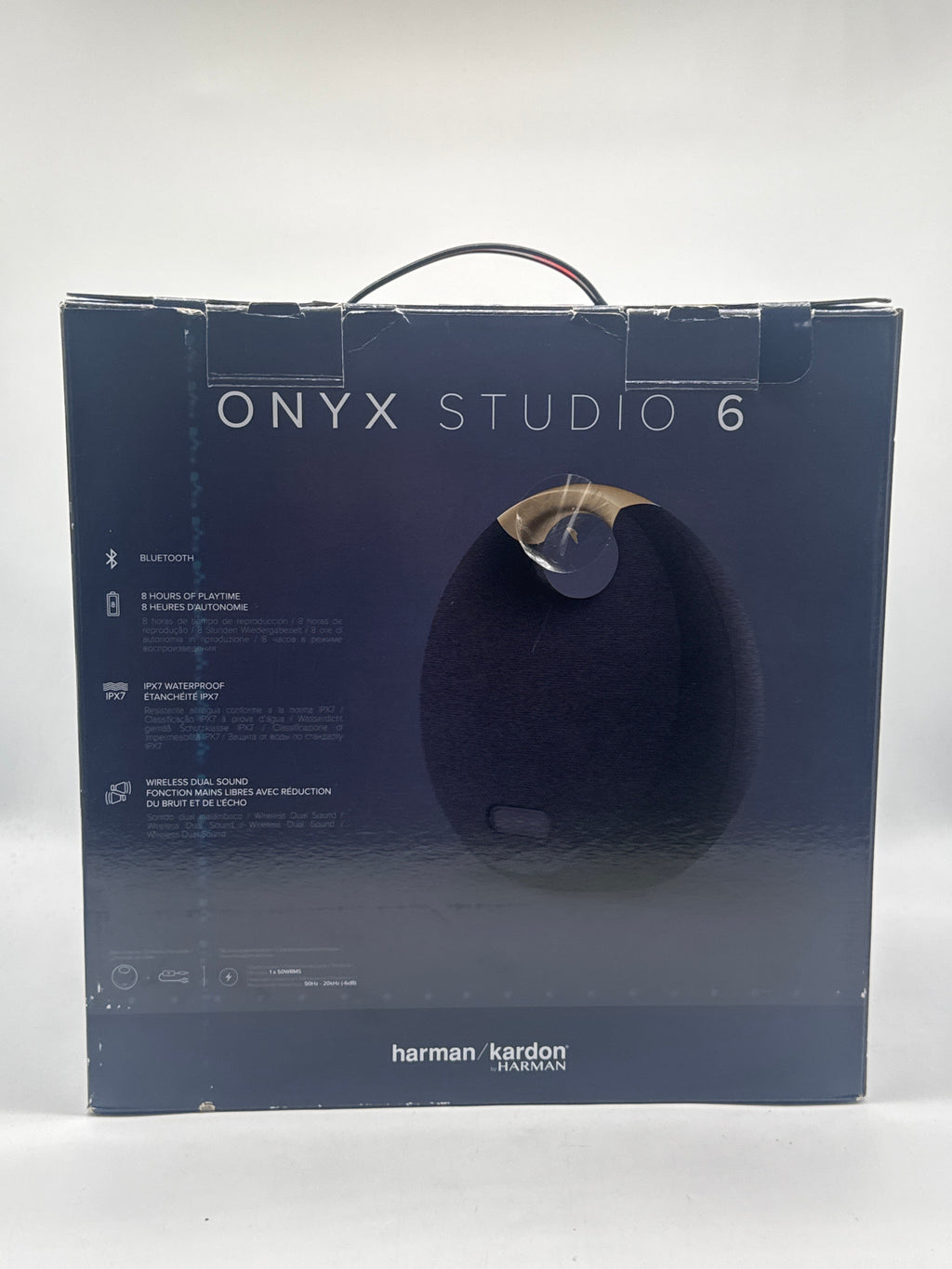 Harman Kardon Onyx Studio 6 Portable Bluetooth Speaker Blue - Used