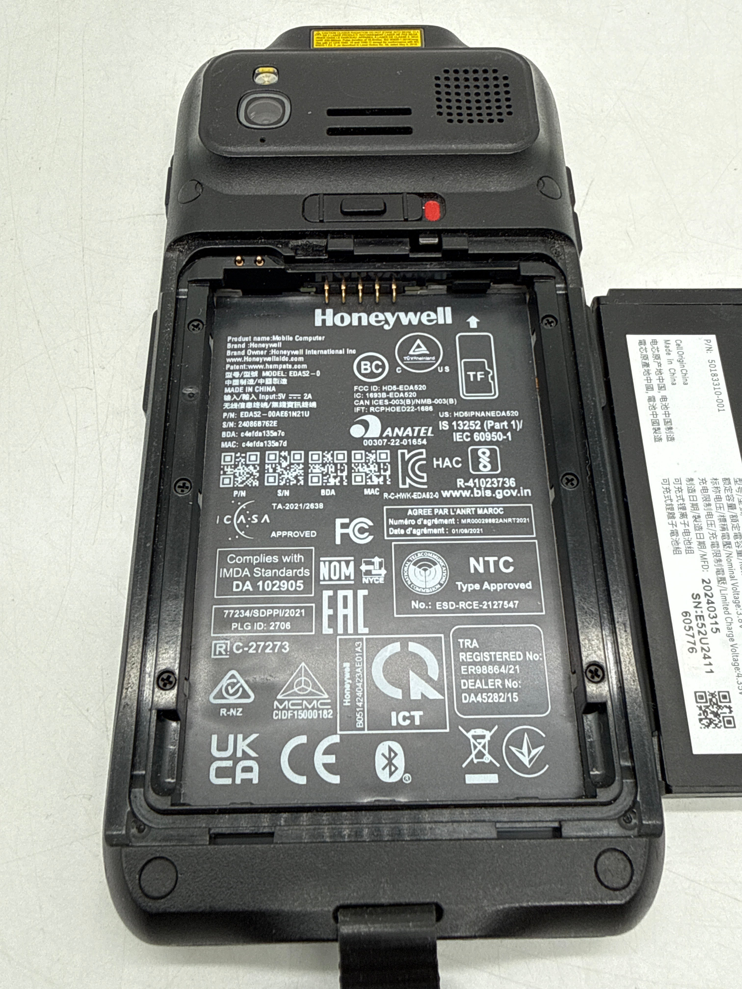 Honeywell EDA52 Barcode Scanner - Used