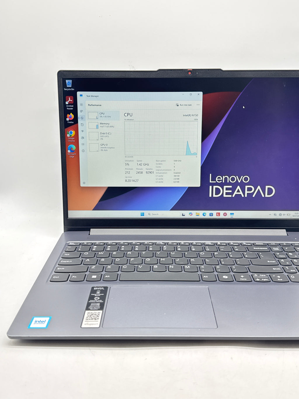 Lenovo IdeaPad Slim 3 15ITN9 15" Intel N50 8GB RAM 128GB SSD Blue - Used