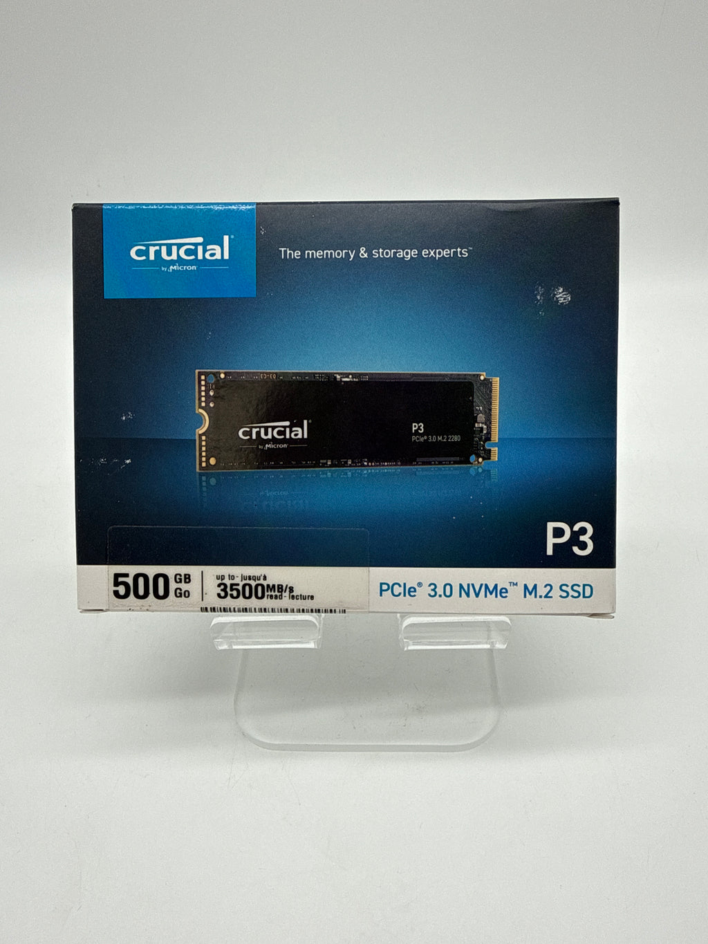 Crucial P3 500GB M.2 NVMe Internal SSD Up to 6600MB/s - New In Box