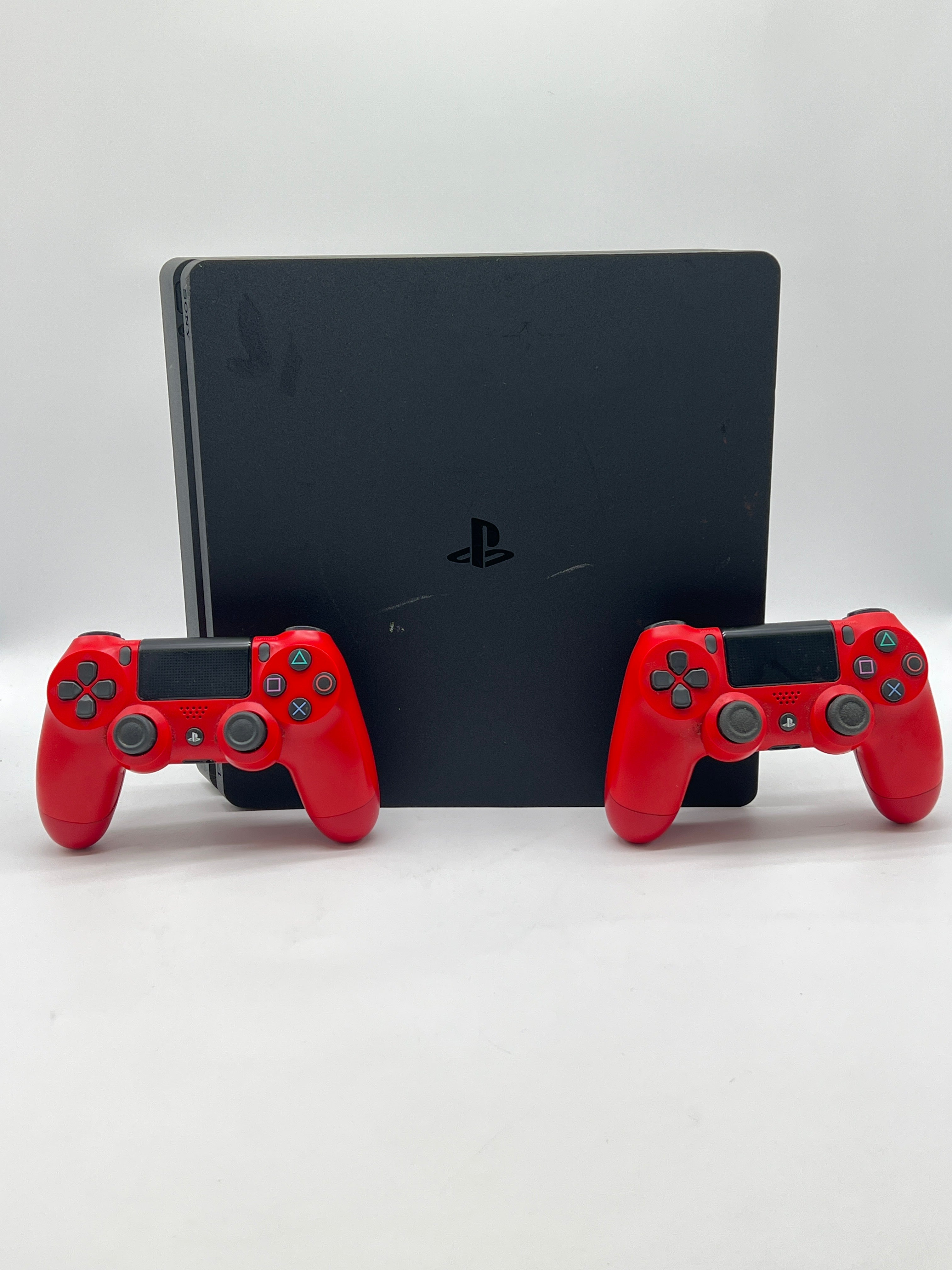 Sony PlayStation 4 Slim 1TB Black CUH-2115B Home Console - Used with 2 Controllers