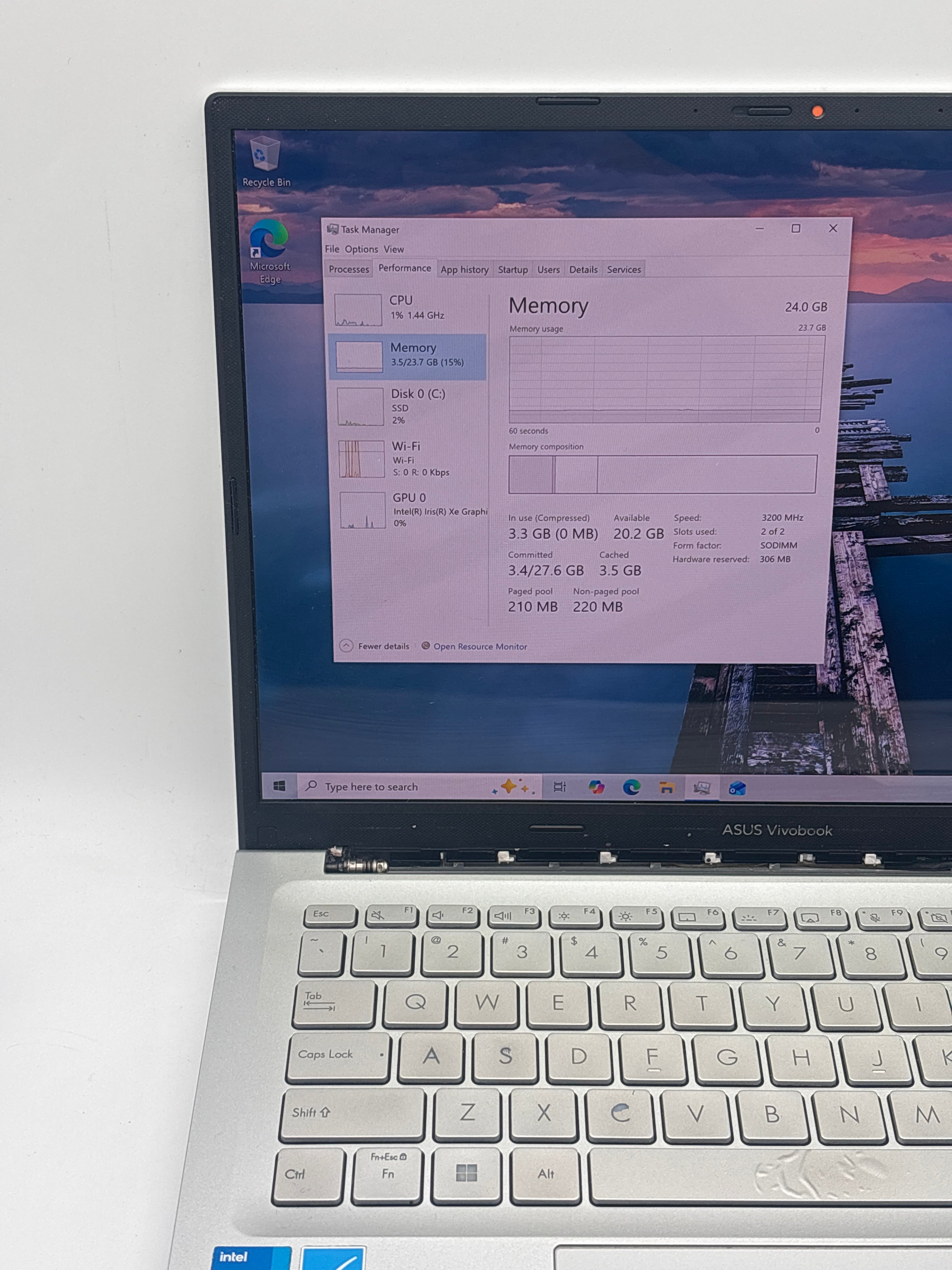 Asus VivoBook A1403Z i5-12500H 24GB RAM 512GB SSD - For Parts (Read DESC)