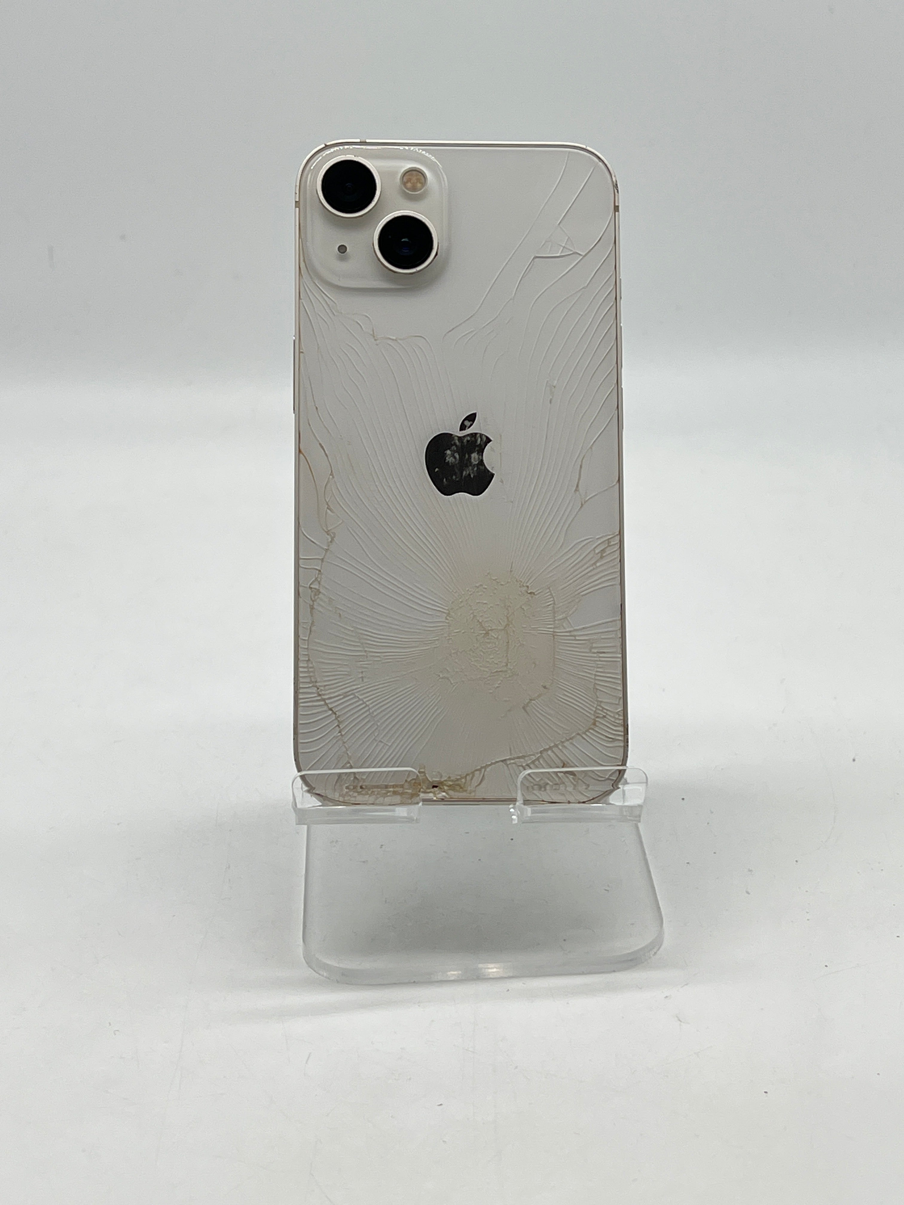 Apple iPhone 13 128GB Unlocked Starlight - For Parts No Display Cracked Back