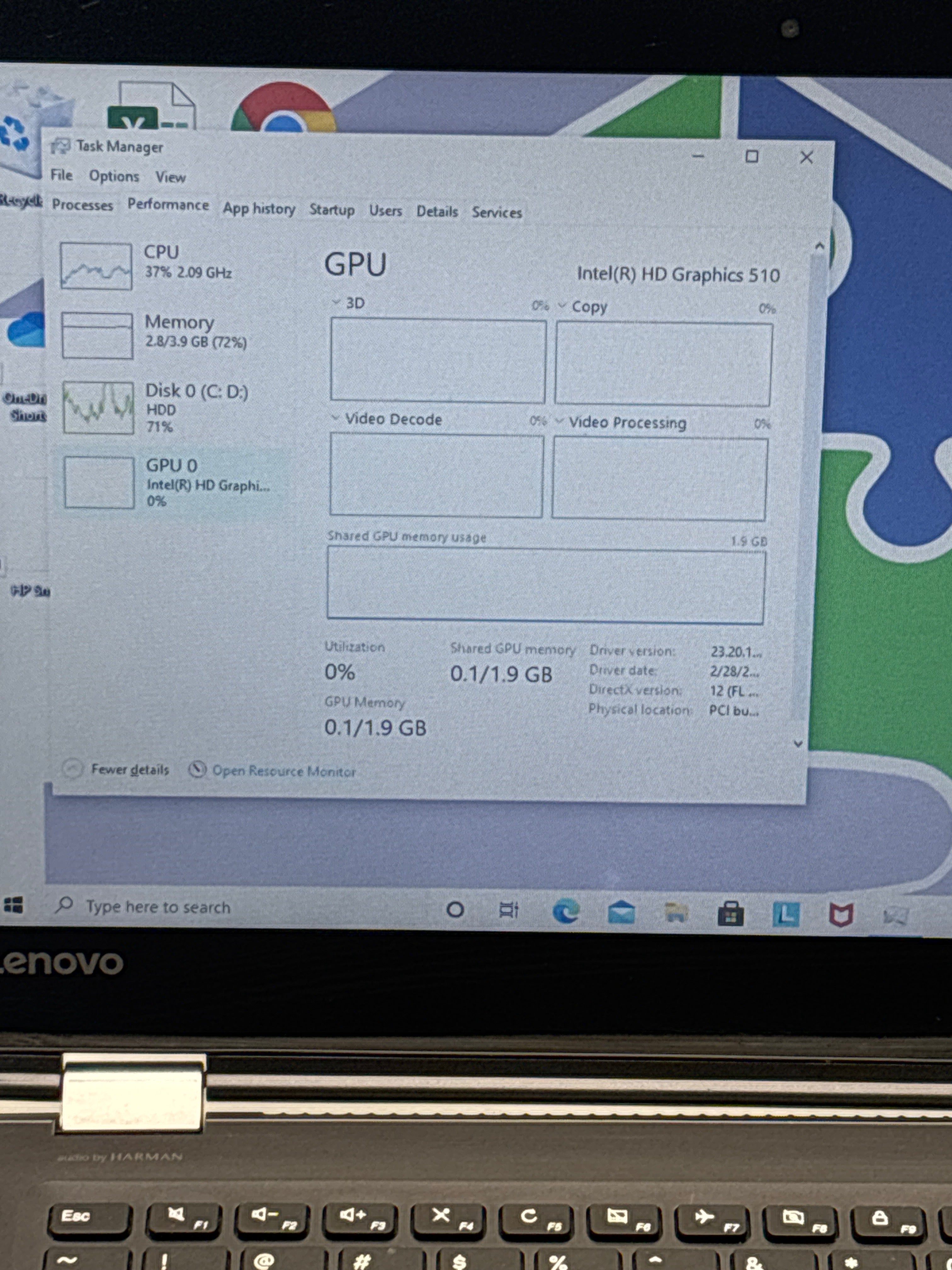 Lenovo Ideapad Flex 4 Intel Pentium 4GB RAM 500GB HDD  - For Parts (Read DESC)