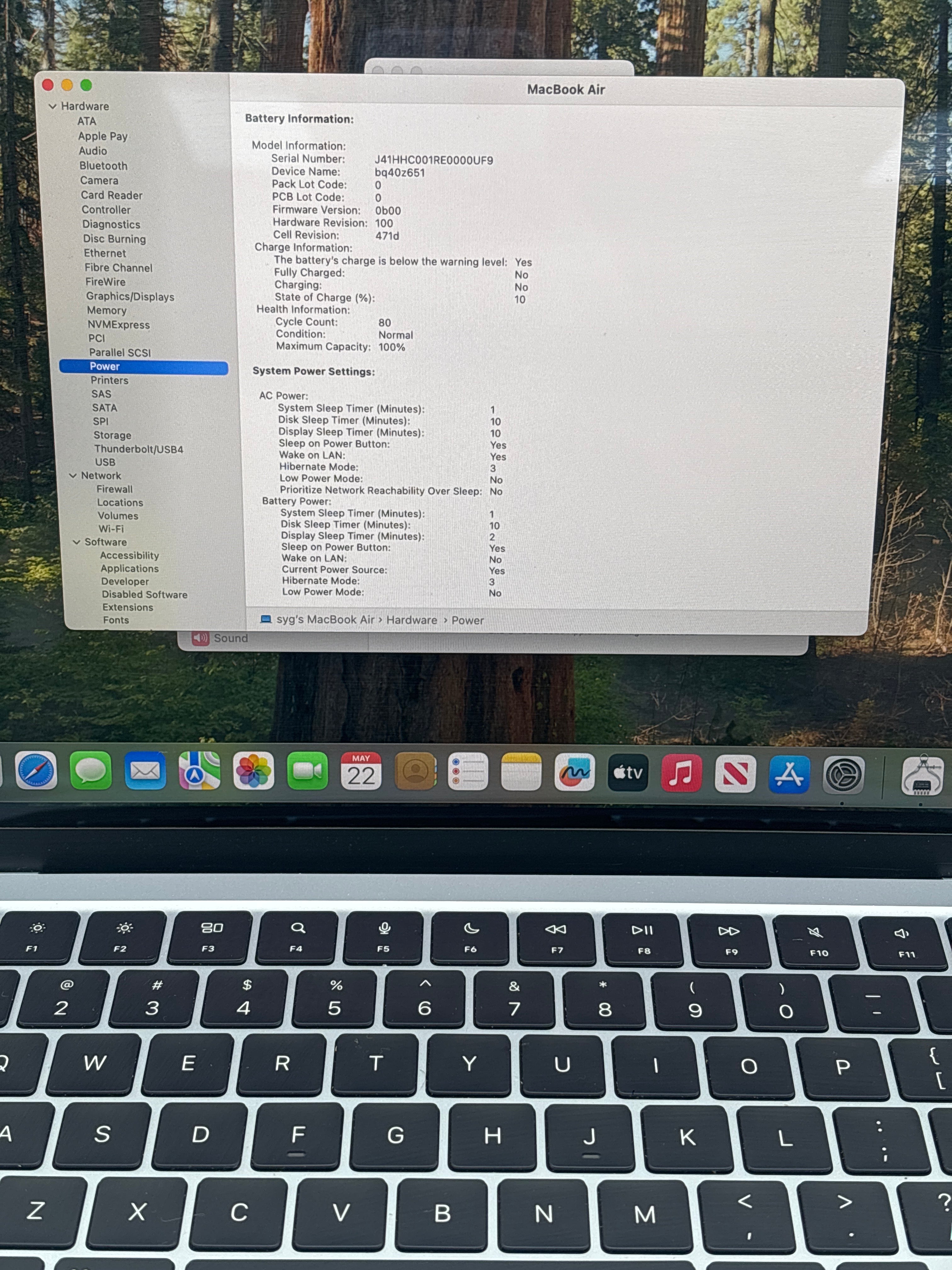 Apple MacBook Air 13" A3240 M4 16GB RAM 256GB SSD