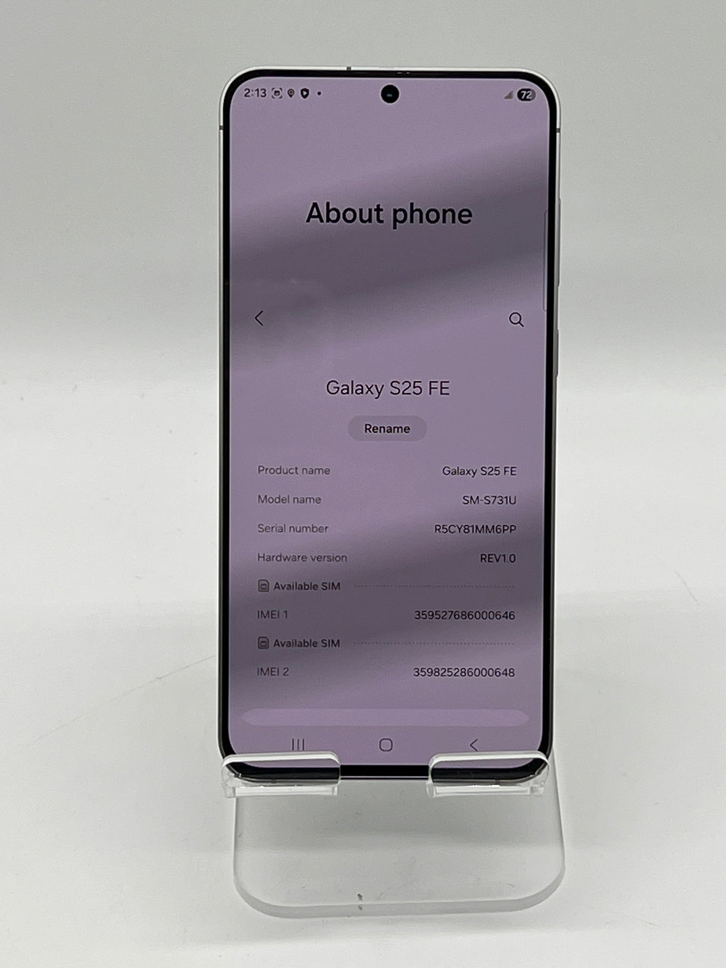 Samsung Galaxy S25 FE 128GB Space Gray For Parts (Read Desc)