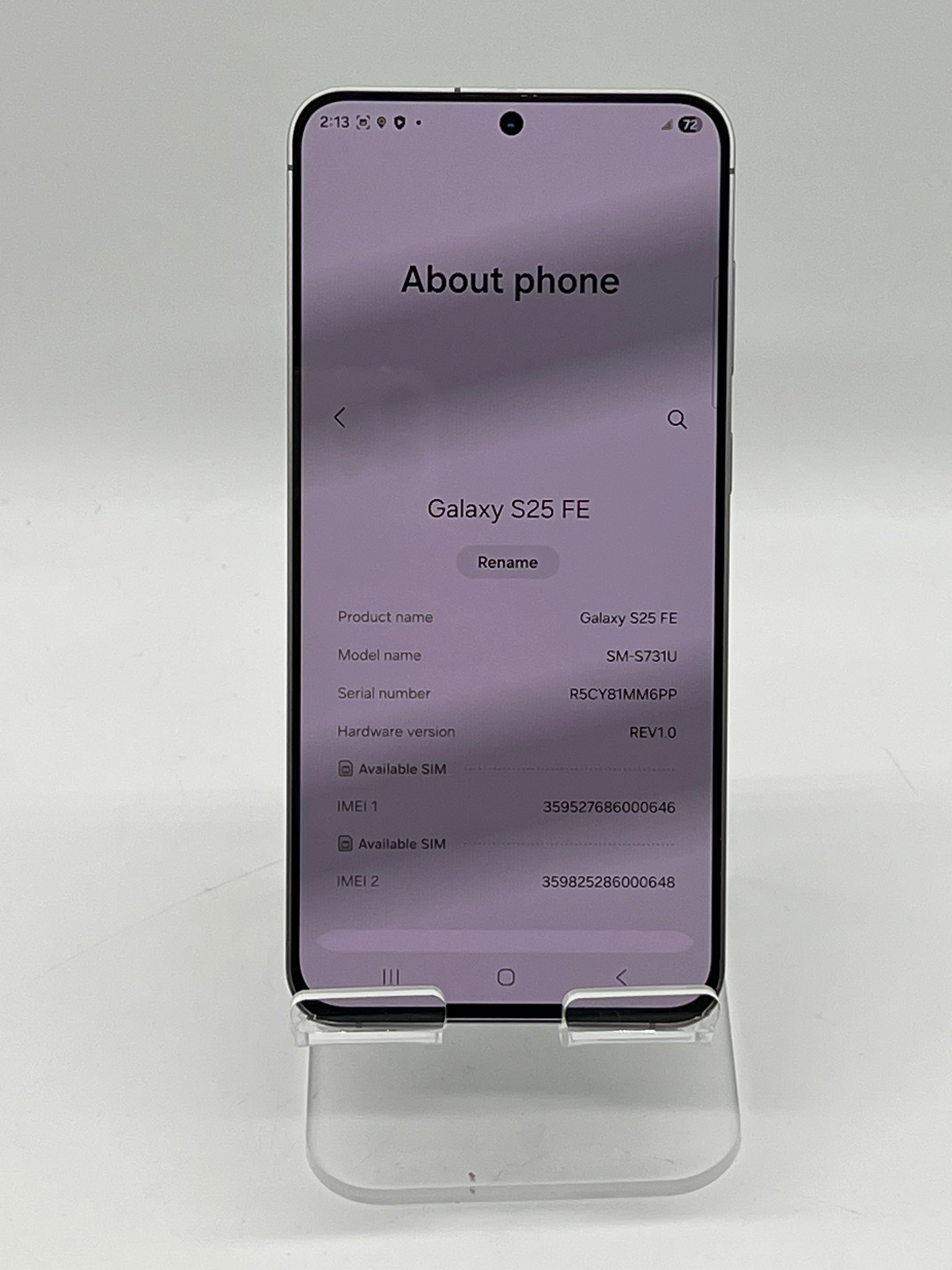 Samsung Galaxy S25 FE 128GB Space Gray For Parts (Read Desc)