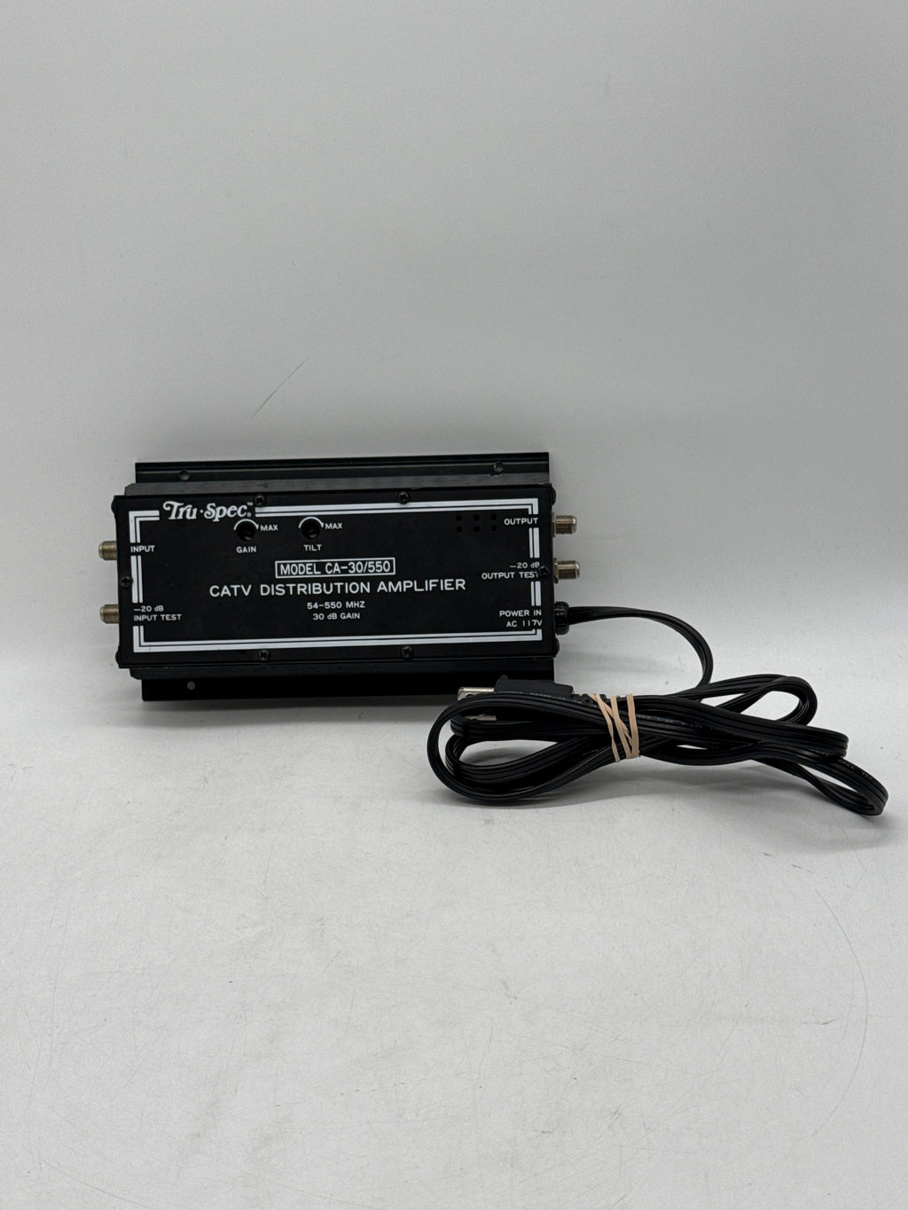 Tru Spec CA-30/550 CATV Distribution Amplifier Black - Used