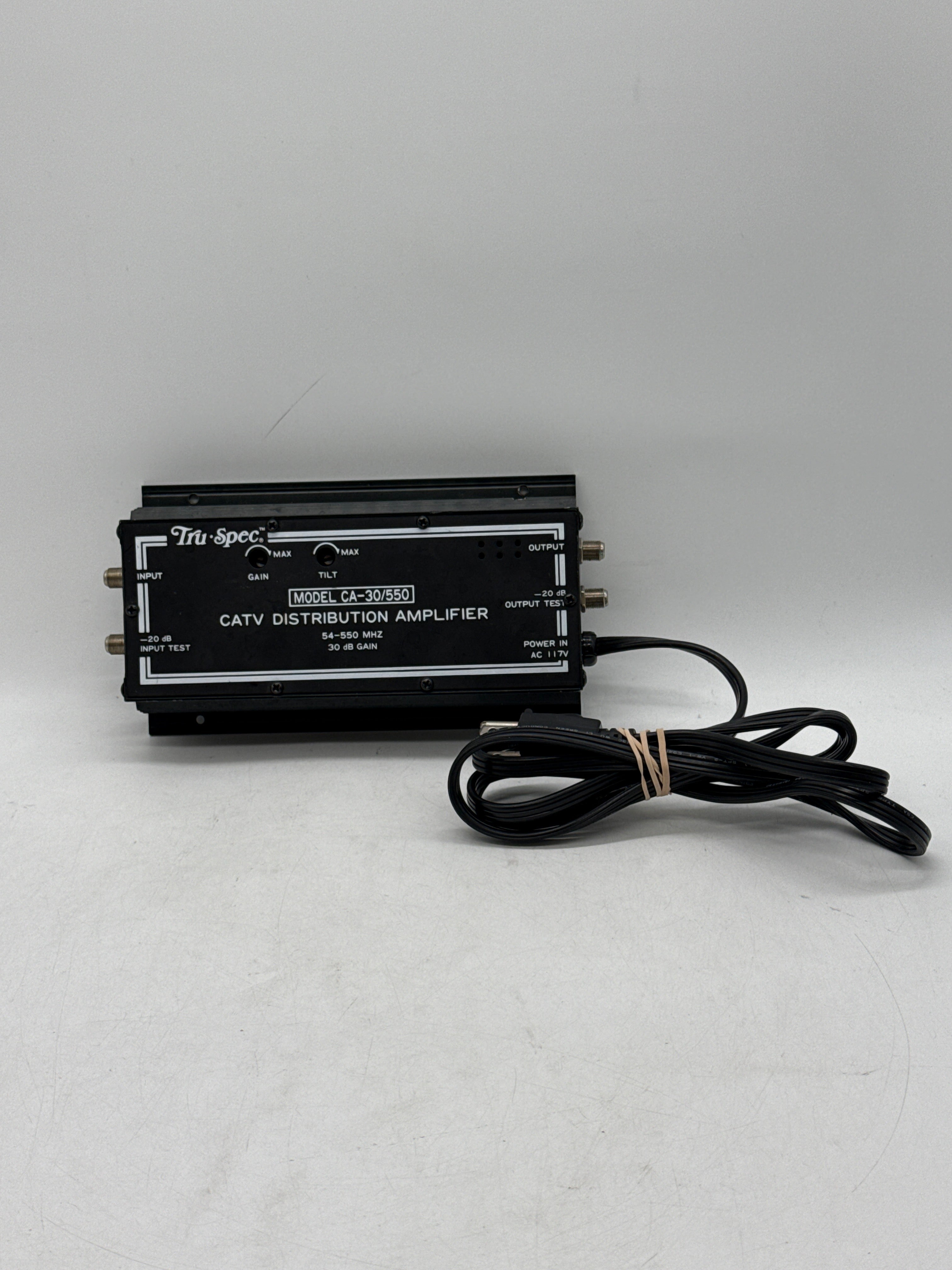 Tru Spec CA-30/550 CATV Distribution Amplifier Black - Used
