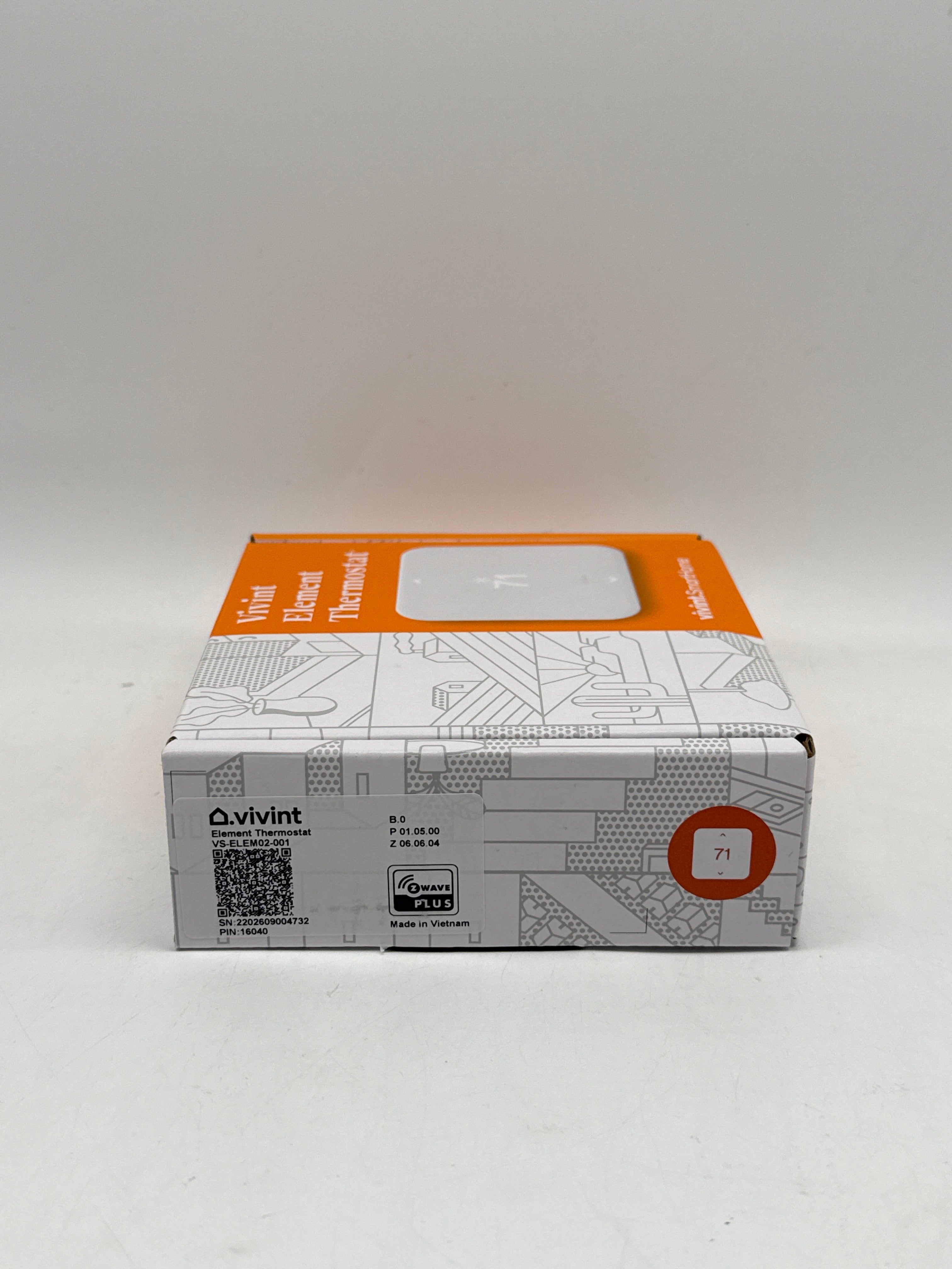 Vivint Smart Thermostat VS-ELEM02-001 White - New