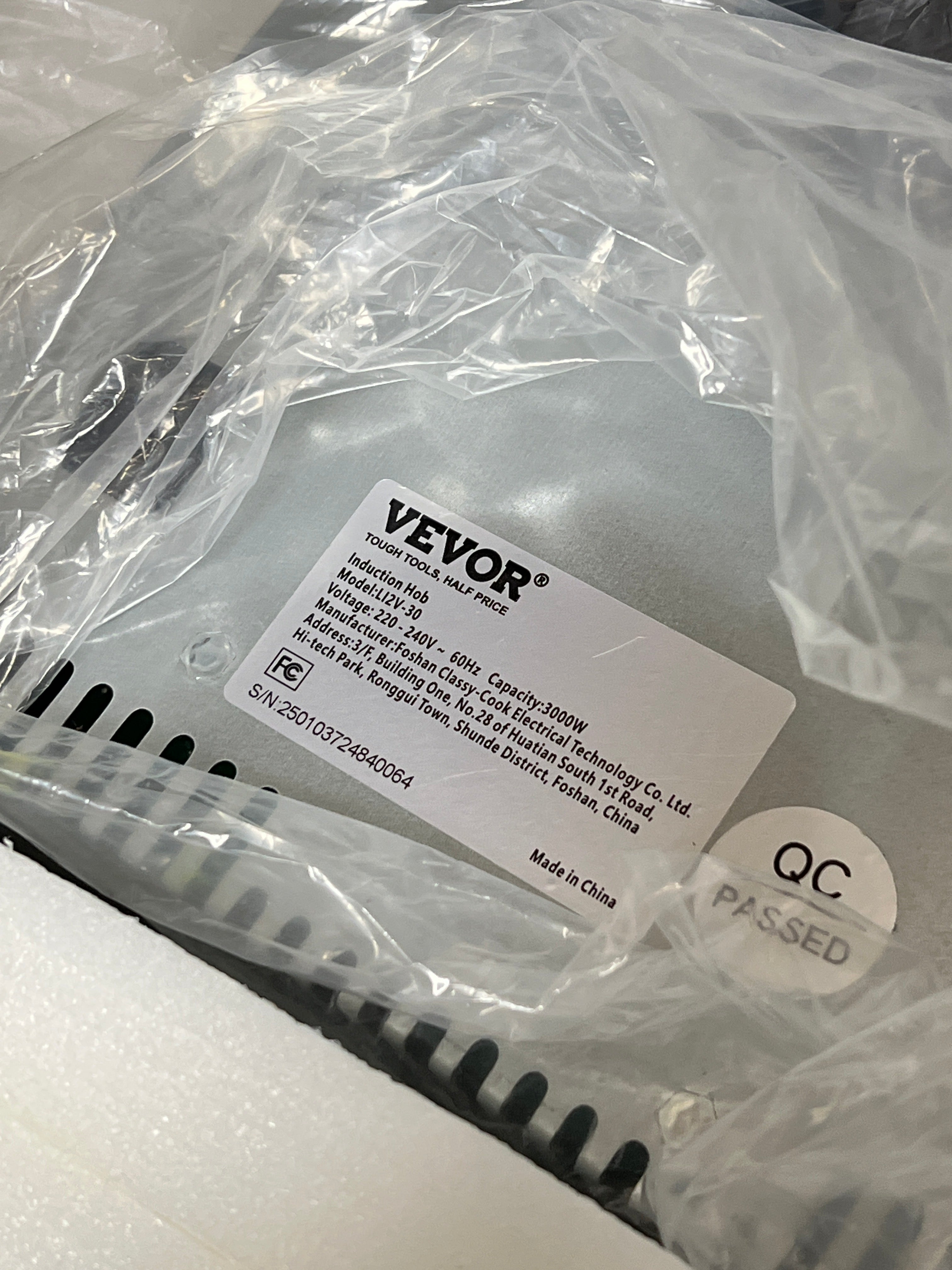 VEVOR LI2V-30 Induction Cooktop 2 Burner 3000W - New Open Box