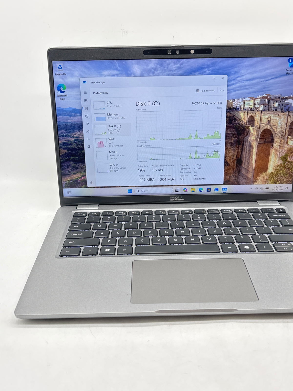Dell Precision 3490 Intel Core Ultra 7 155U 16GB RAM 512GB SSD 14in Gray - Used